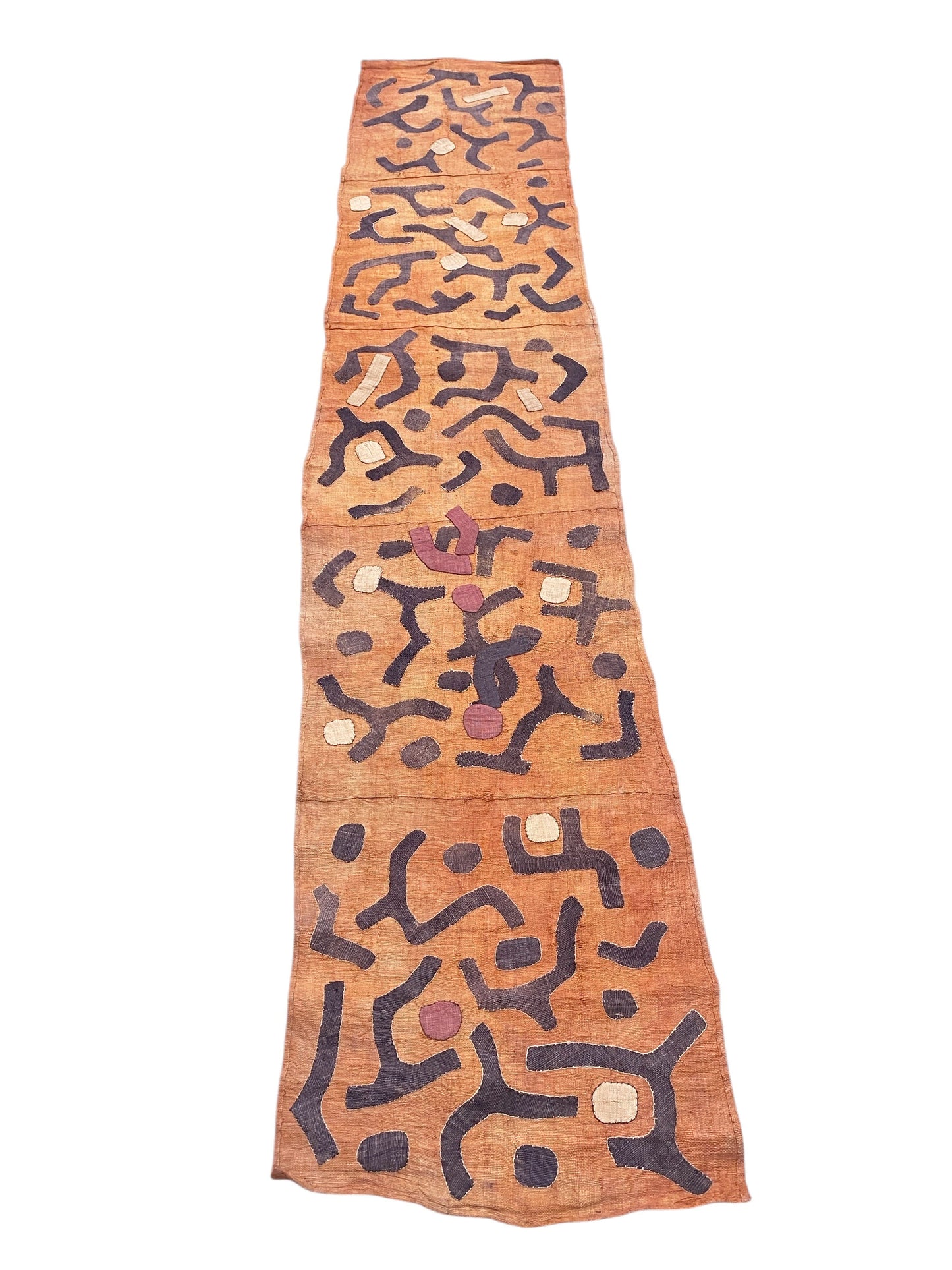 #534 Vintage African Kuba Cloth Raffia /Textile Zaire 100"