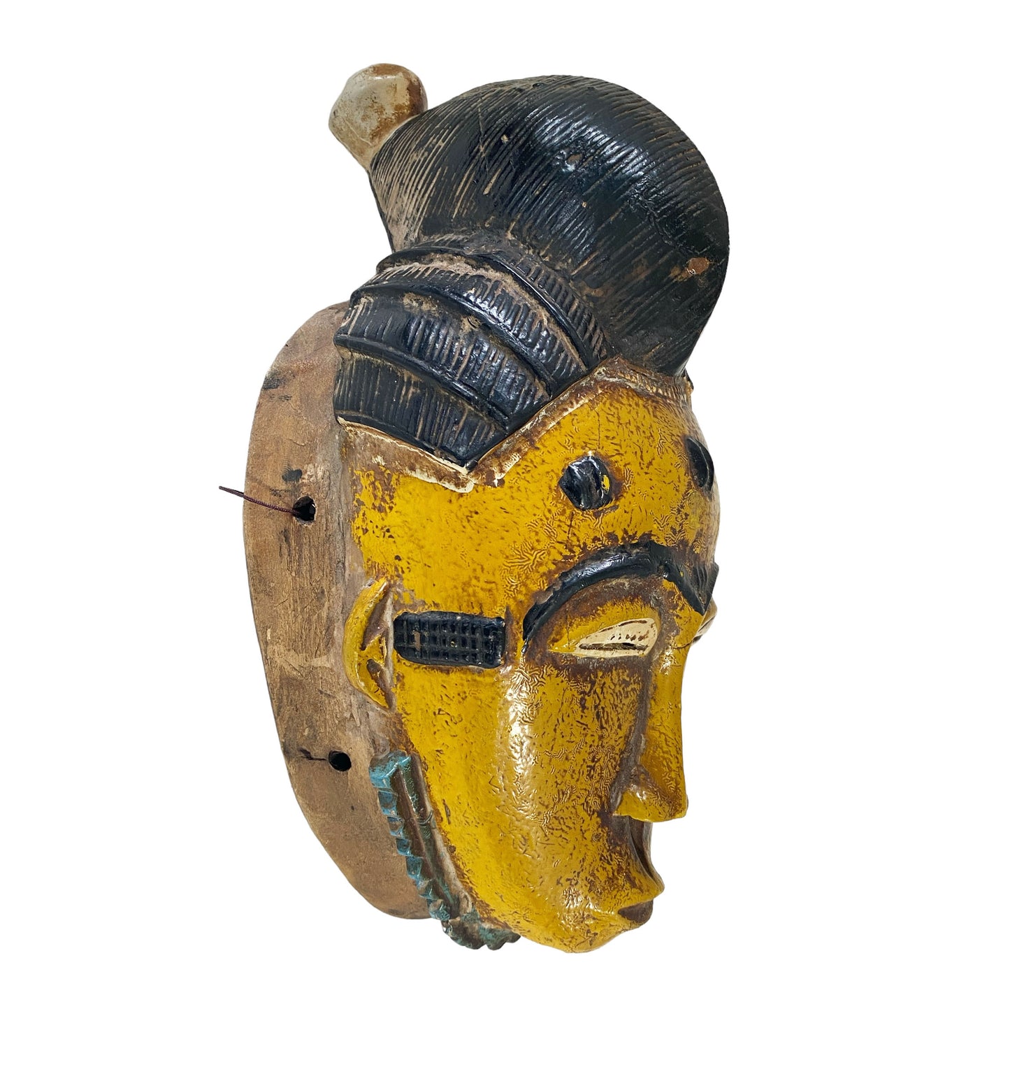 #3521 African Guru Passport Portrait Mask Cote d'Ivoire 11"