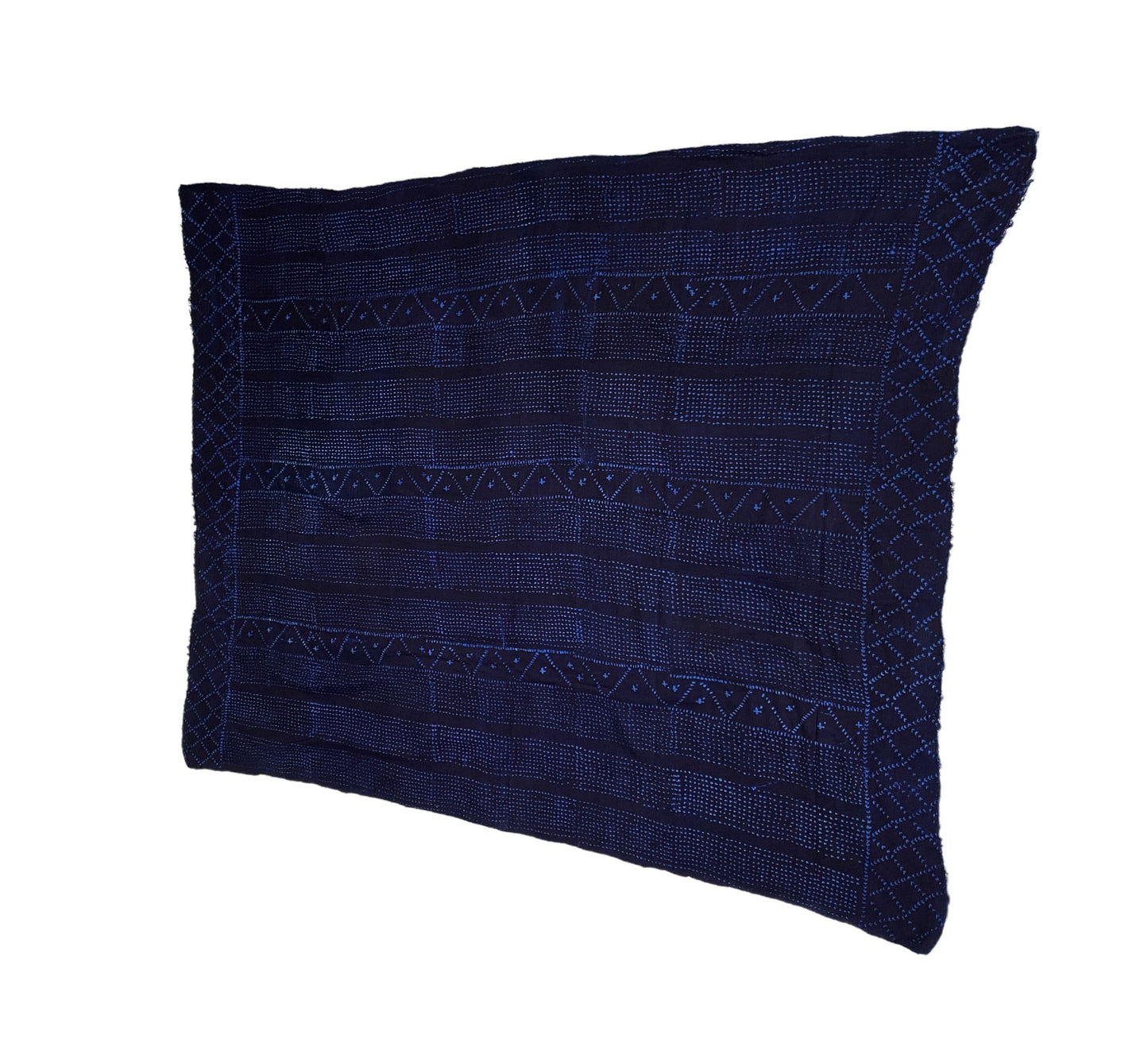 #6056 Fine Indigo Cloth - Mossi Tribe Burkina Faso 55" H by 42" W Set of Two