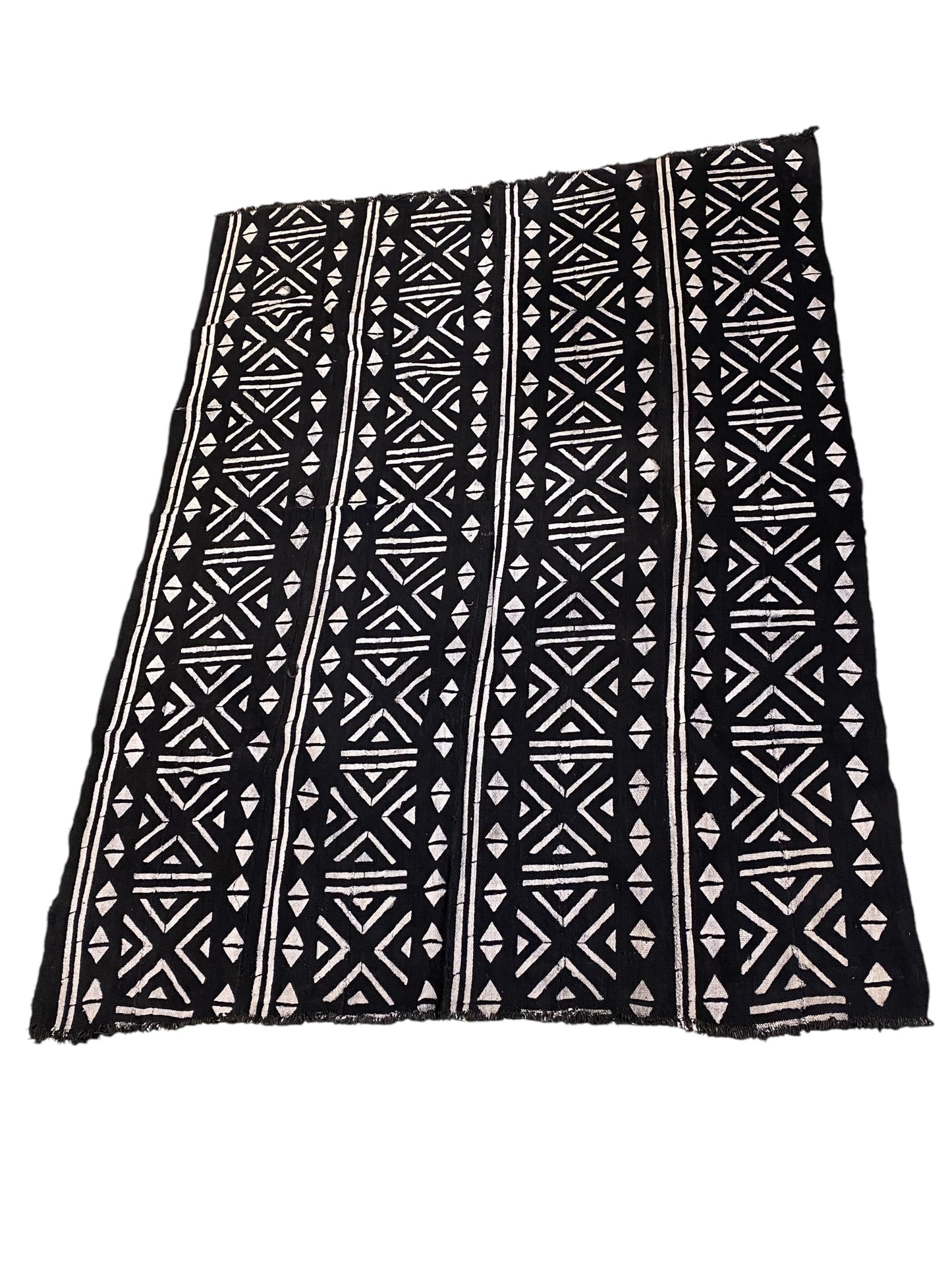 # 7314 African Black and White Mud Cloth Textile Mali