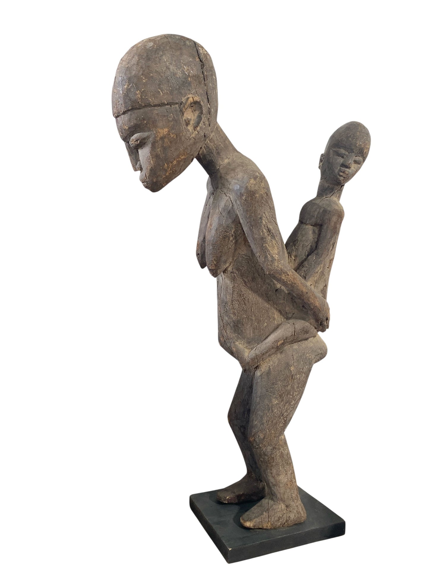 #558 Stunning Carving Old Lobi Maternity Sculpture Burkina Faso 23.75H