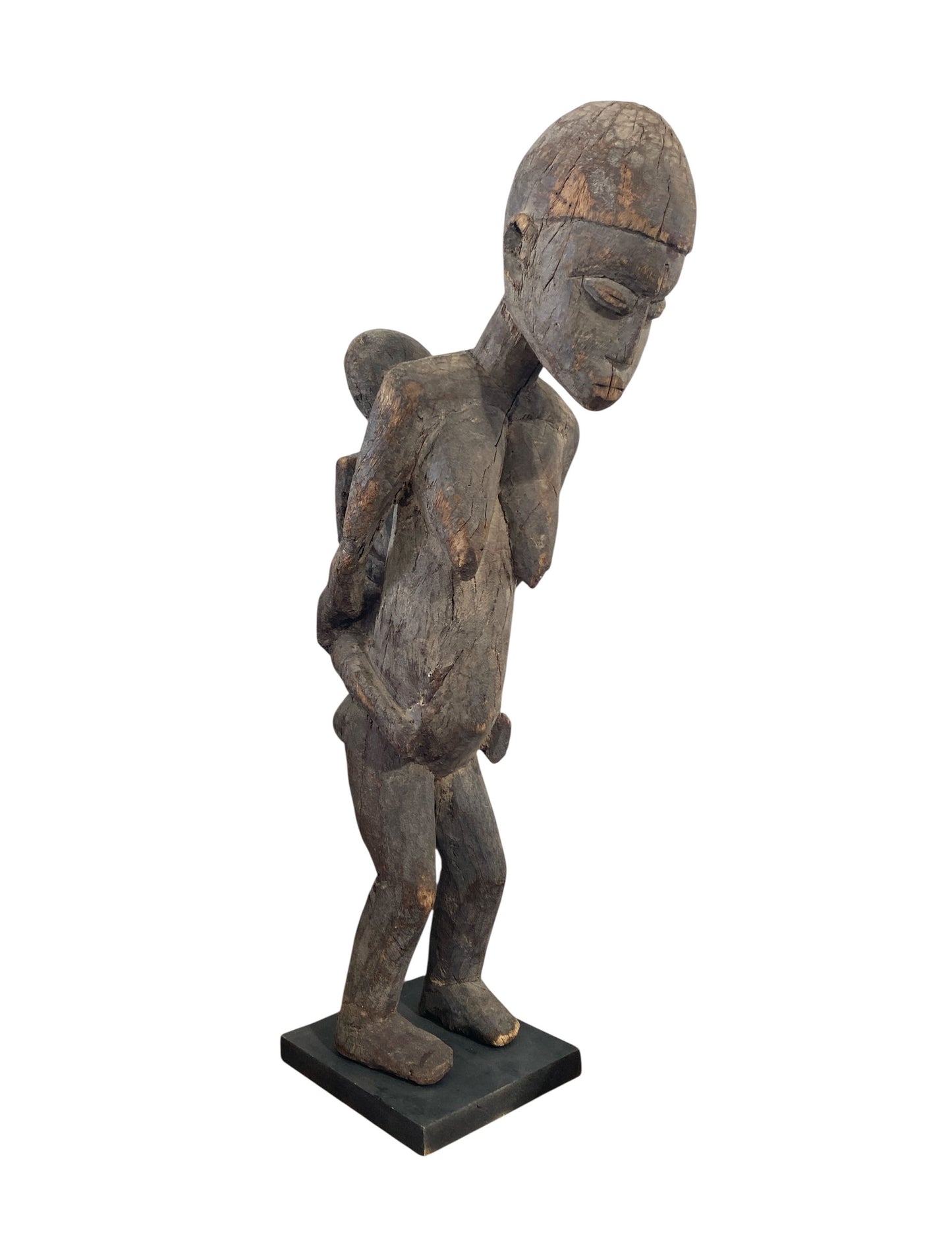 #558 Stunning Carving Old Lobi Maternity Sculpture Burkina Faso 23.75H