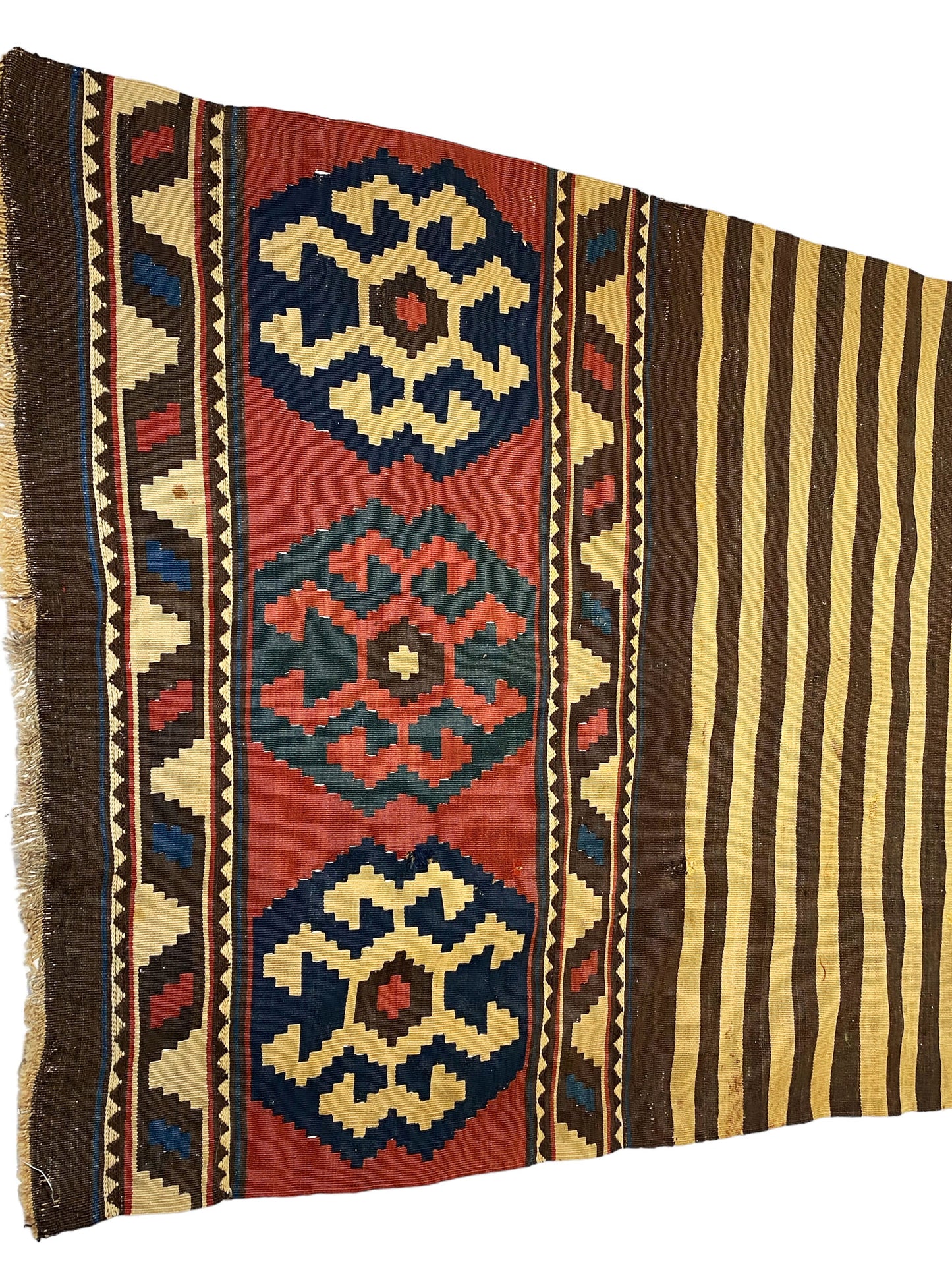 #5961 Antique and Rare Tribal Caucasian Kuba Kilim 5'92" by 3'08"