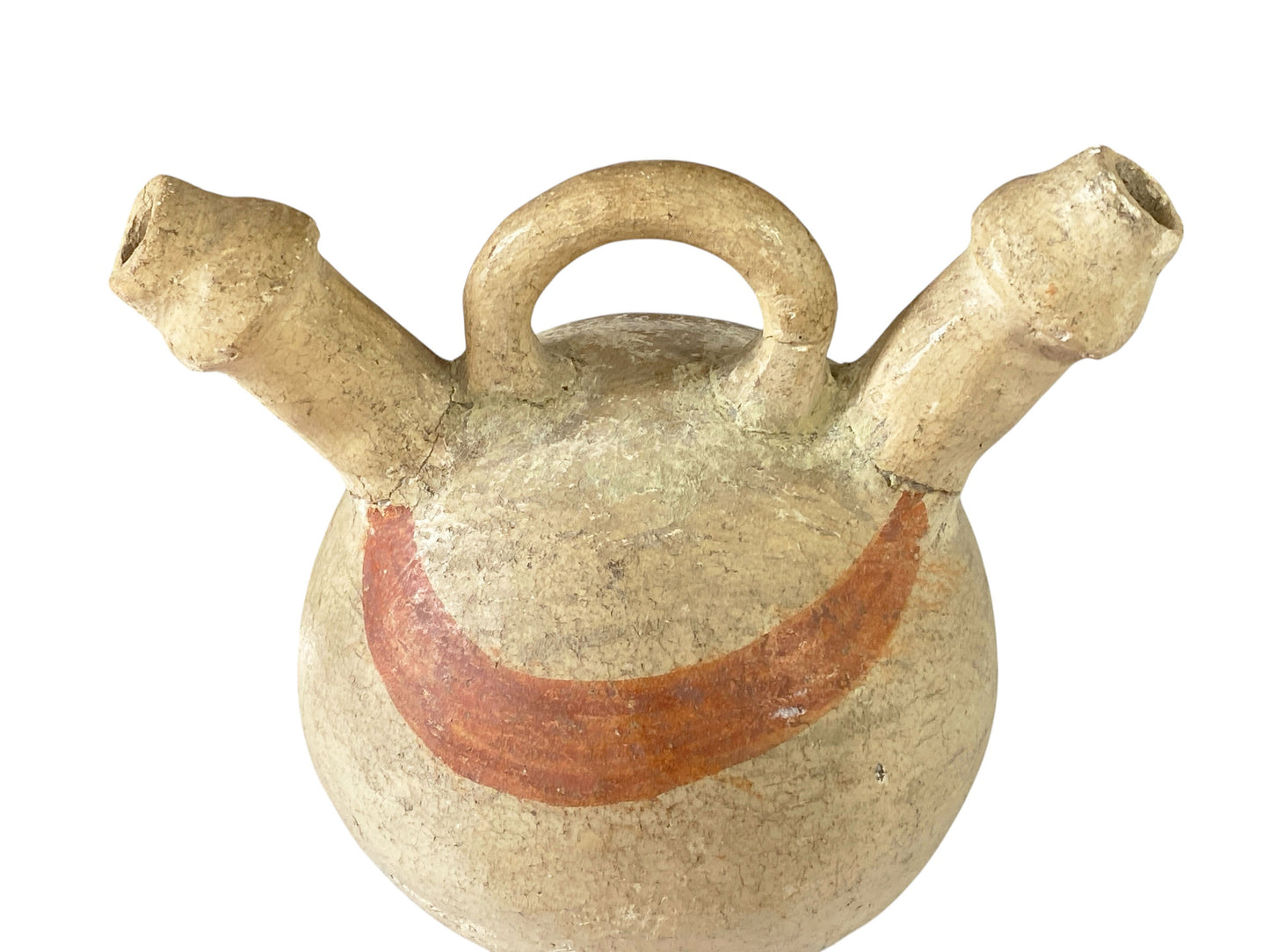 #6177 Rare South American Old Pottery, Clay vessel Jar 8.75" H