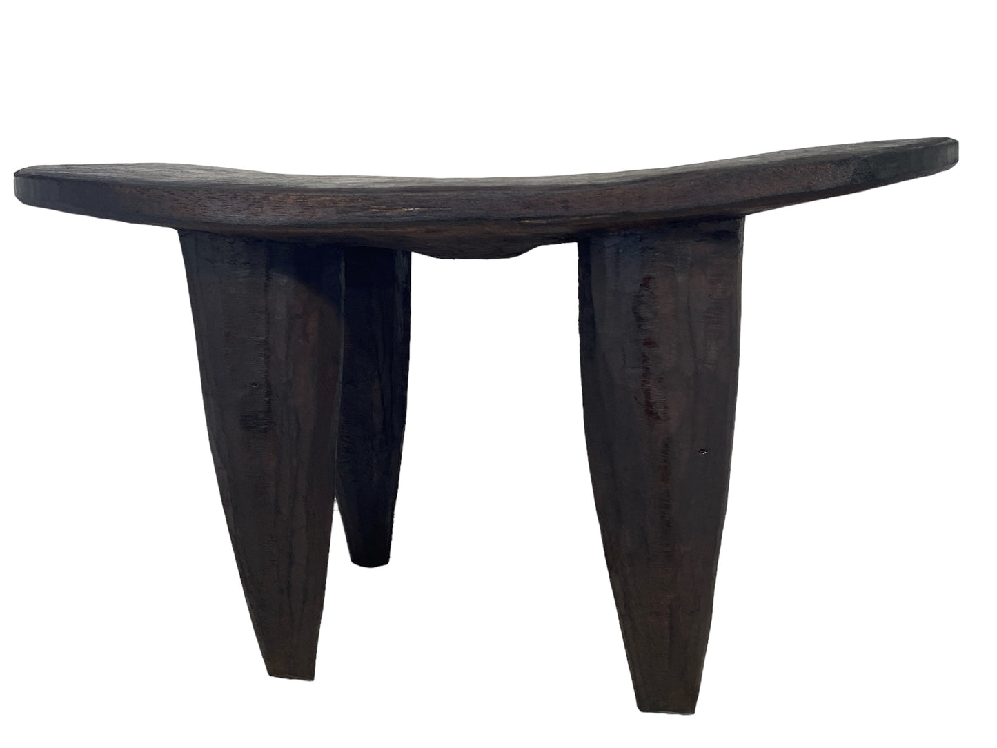 # 5909 African Carved Wood Senufo Table/Stool 24" W by 14.5" H