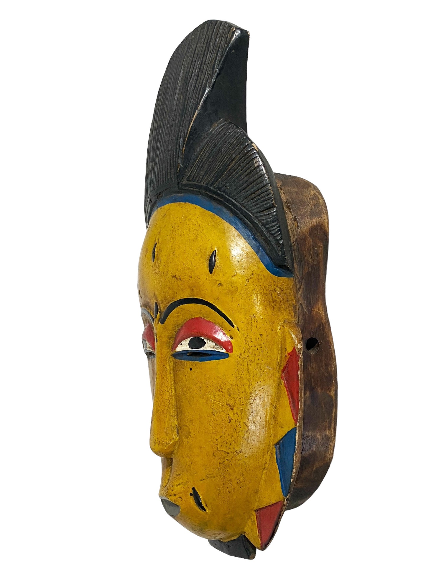 #3439 African Guru Passport Portrait Mask Cote d'Ivoire 13"