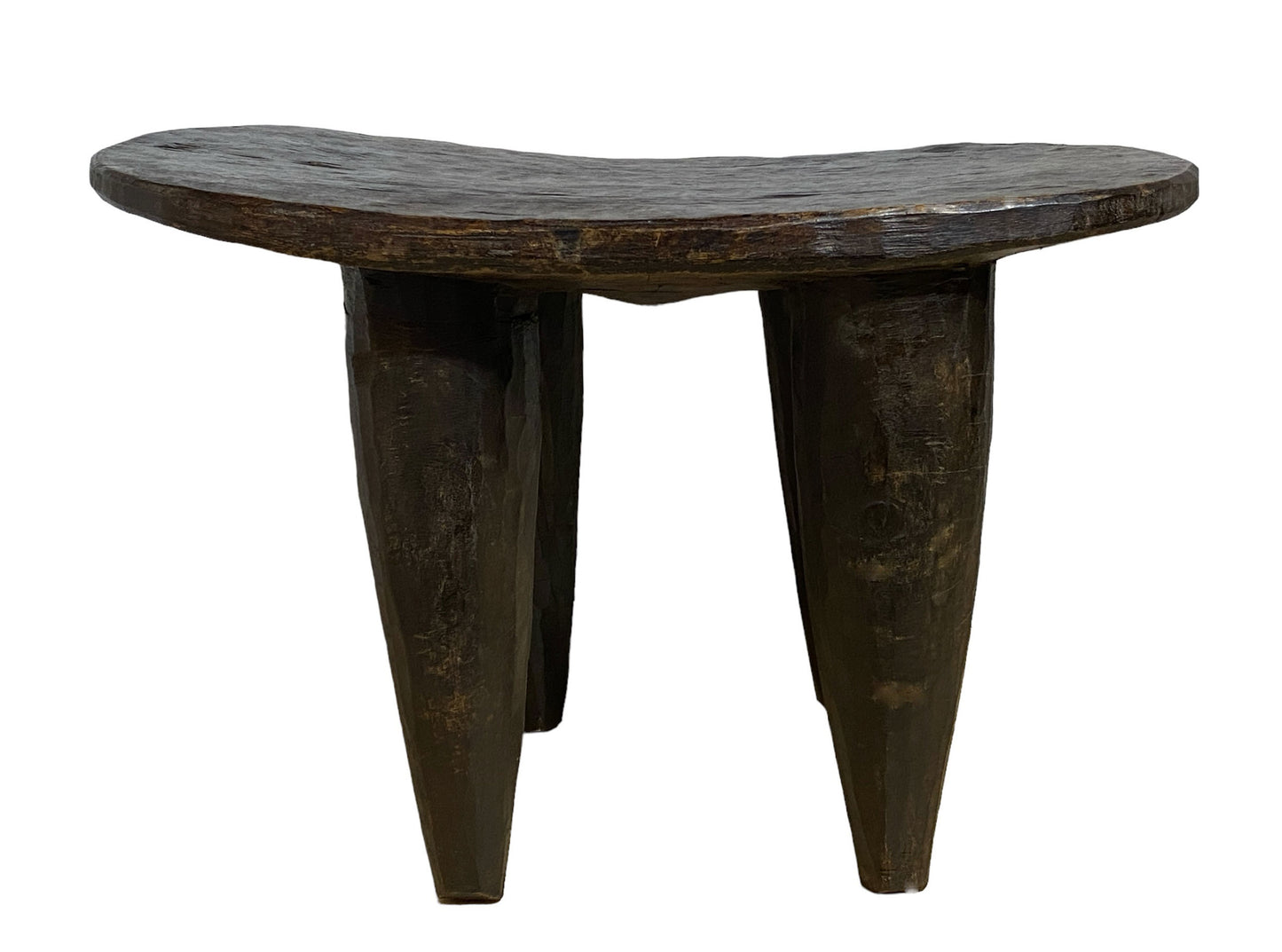 # 6051 African Carved Wood Senufo Table/Stool 22" W by 14" H