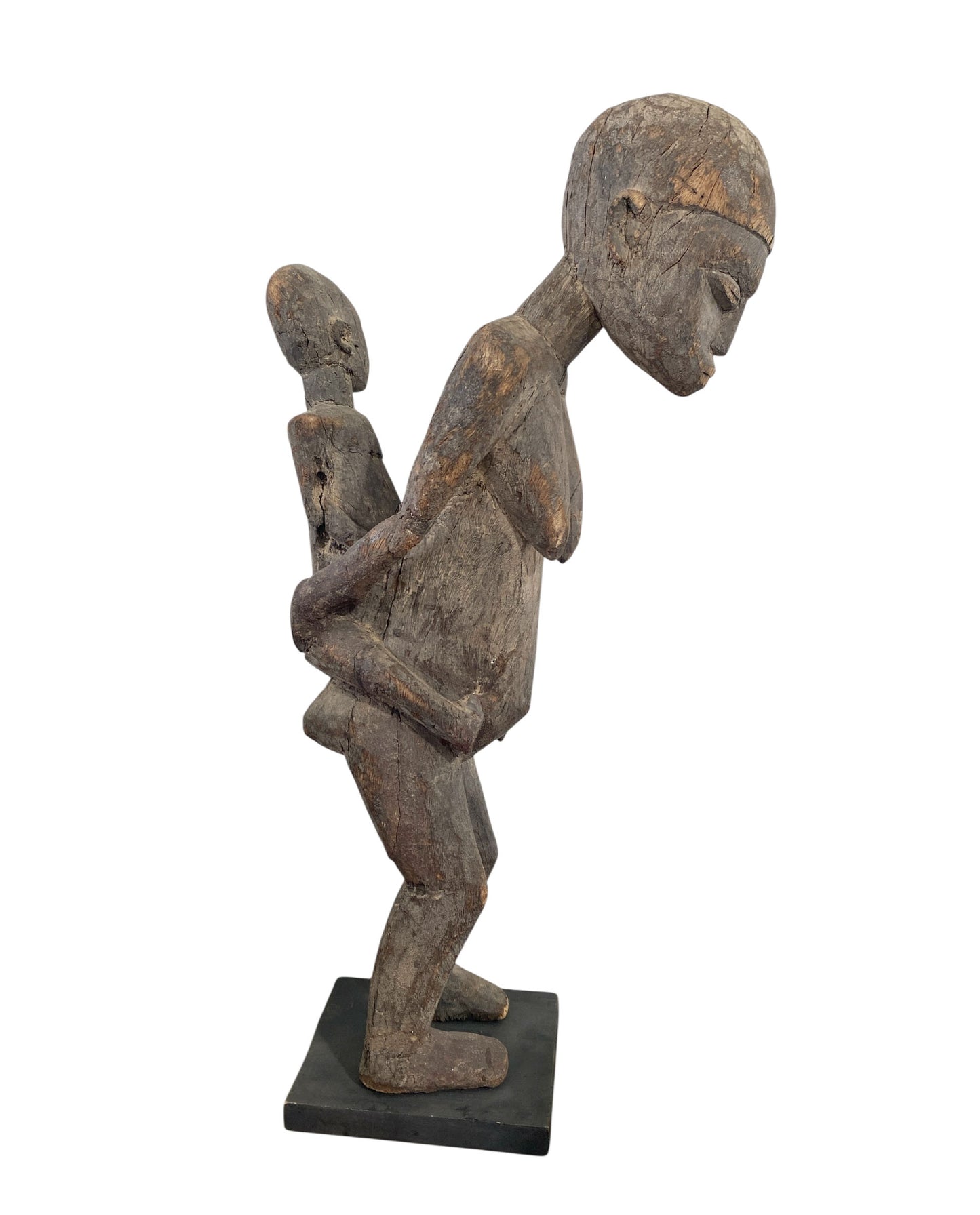 #558 Stunning Carving Old Lobi Maternity Sculpture Burkina Faso 23.75H