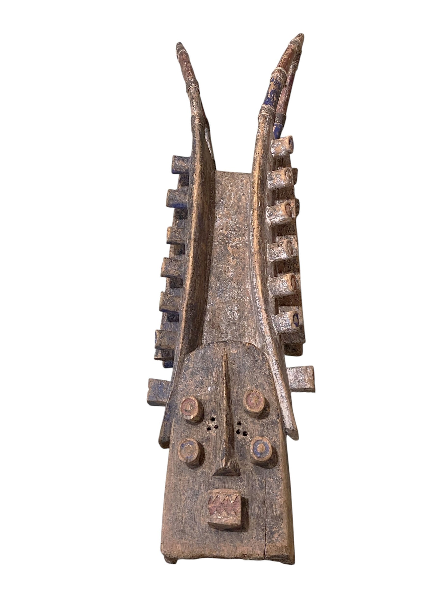 #1186 Large Vintage Grebo Mask, Liberia, Africa 40"H