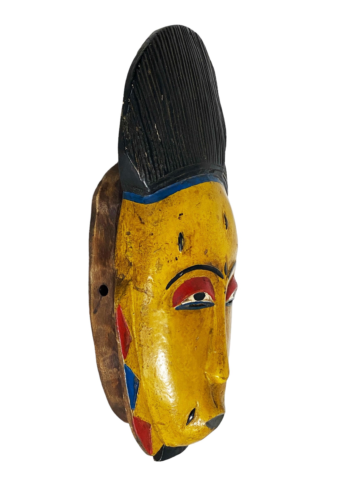 #3439 African Guru Passport Portrait Mask Cote d'Ivoire 13"
