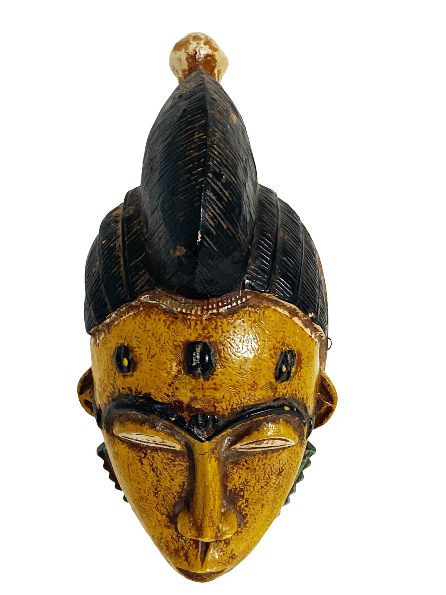 #3521 African Guru Passport Portrait Mask Cote d'Ivoire 11"