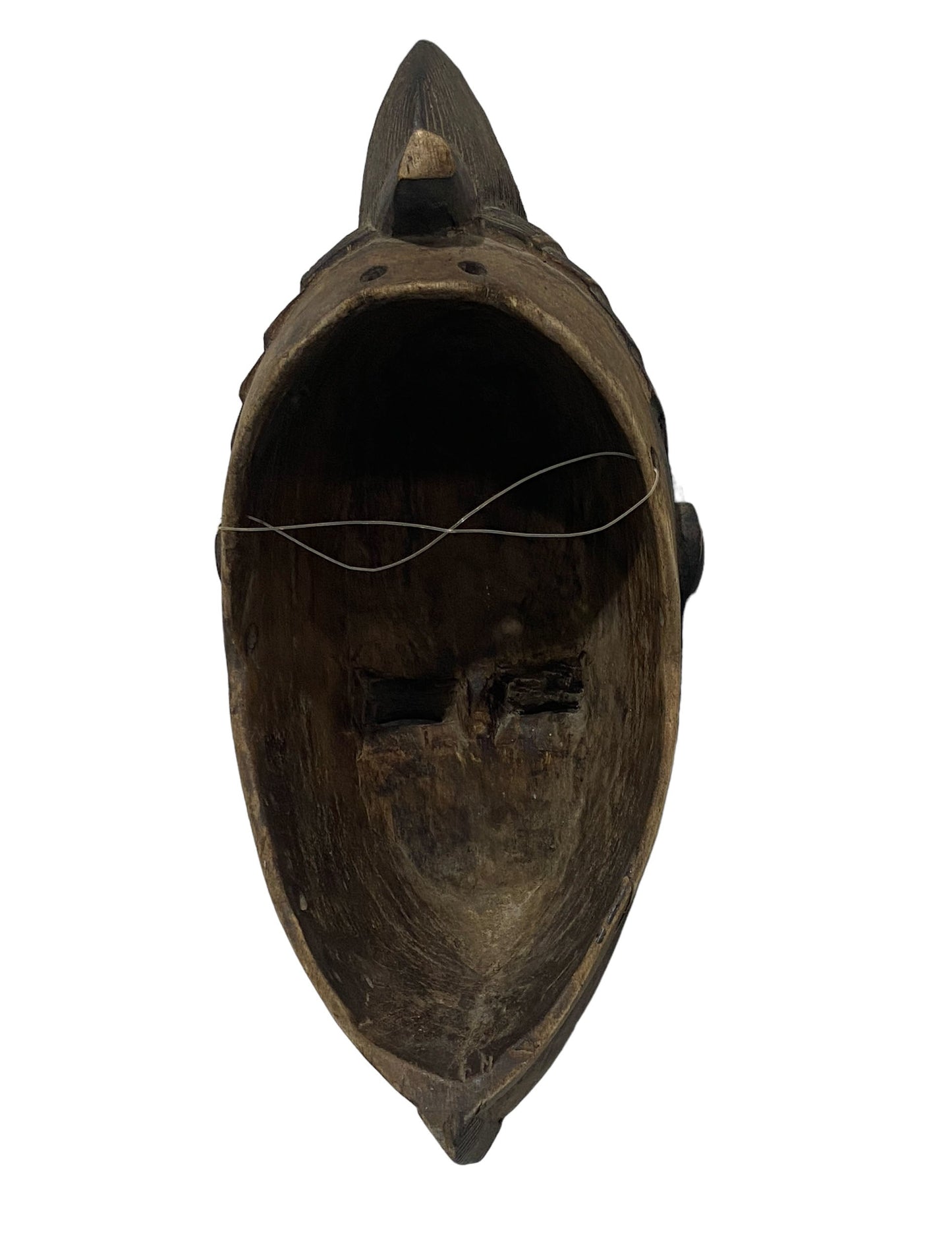 #5996 Vintage African Baule Portrait Mask Cote D'ivoire 13" H