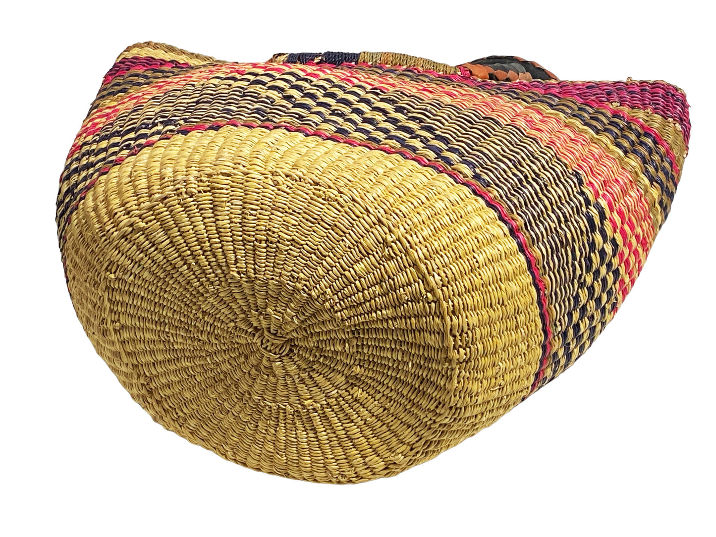 #5991 African Ghanian Bolga Basket 20.5" H by 19" W