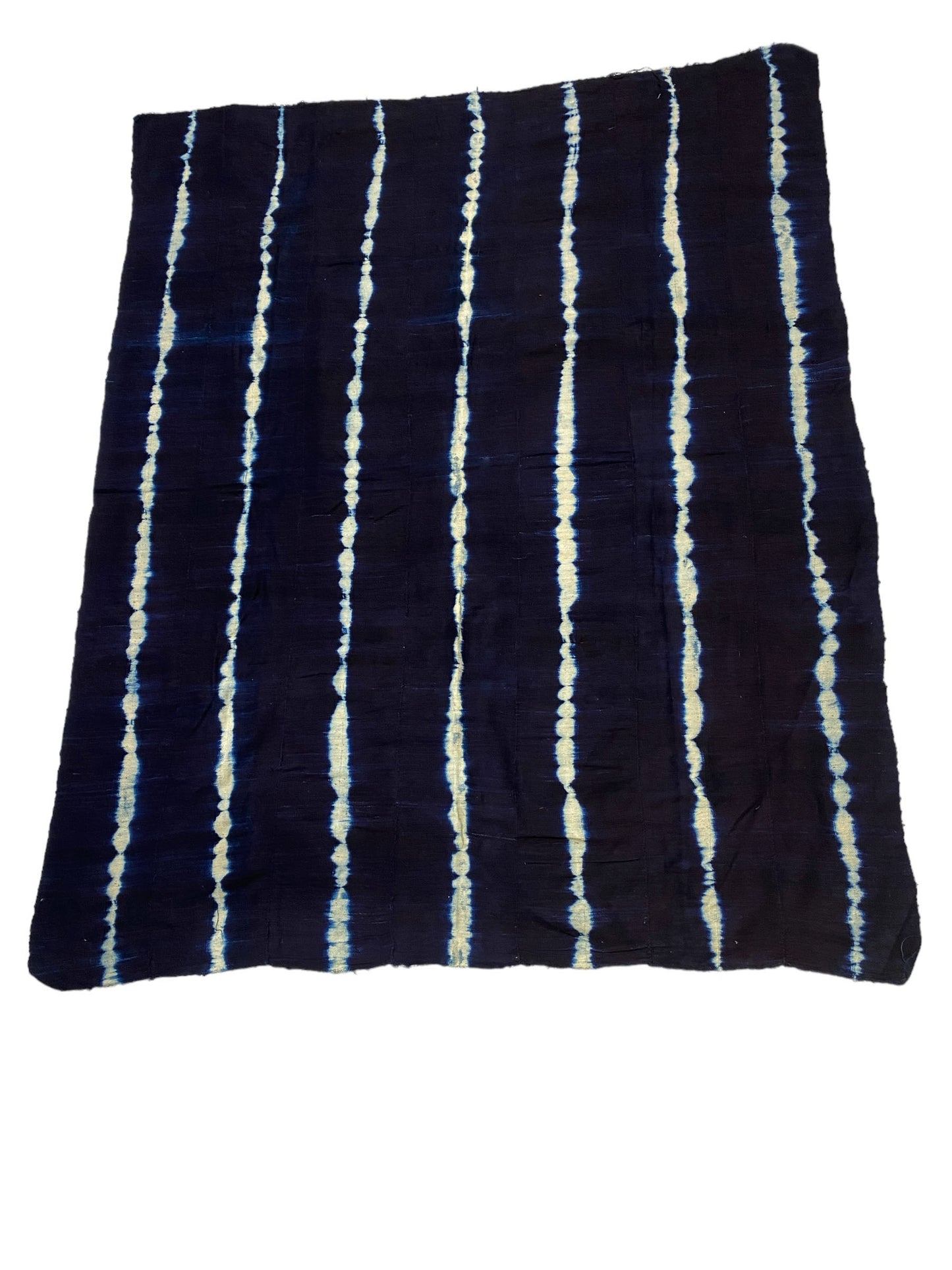 #1026A Fine Weaving Mali Indigo Mud Cloth Textile 47" by 60"