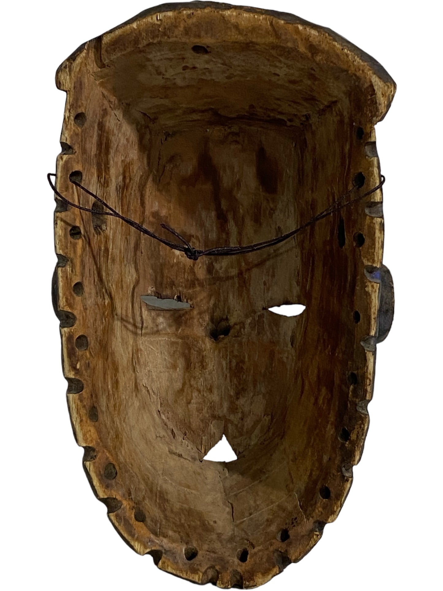 #5981 Tribal African Wood Igbo Mask Nigeria 13 " H