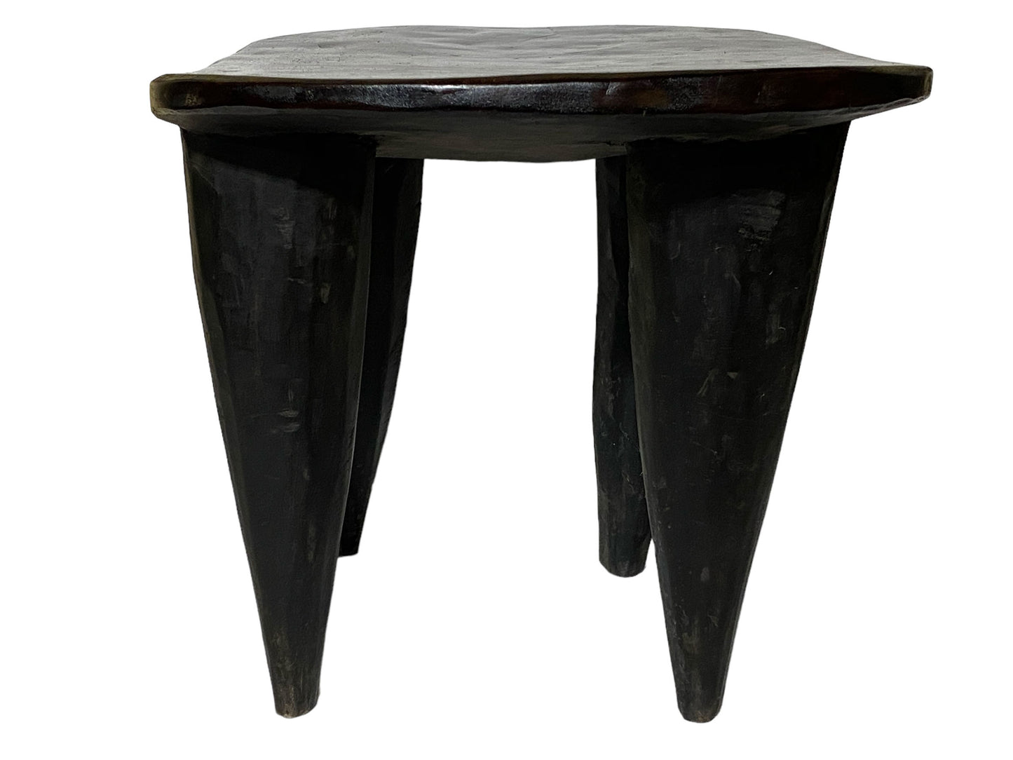 # 5915 African Carved Wood Senufo Table/Stool 21.25" W