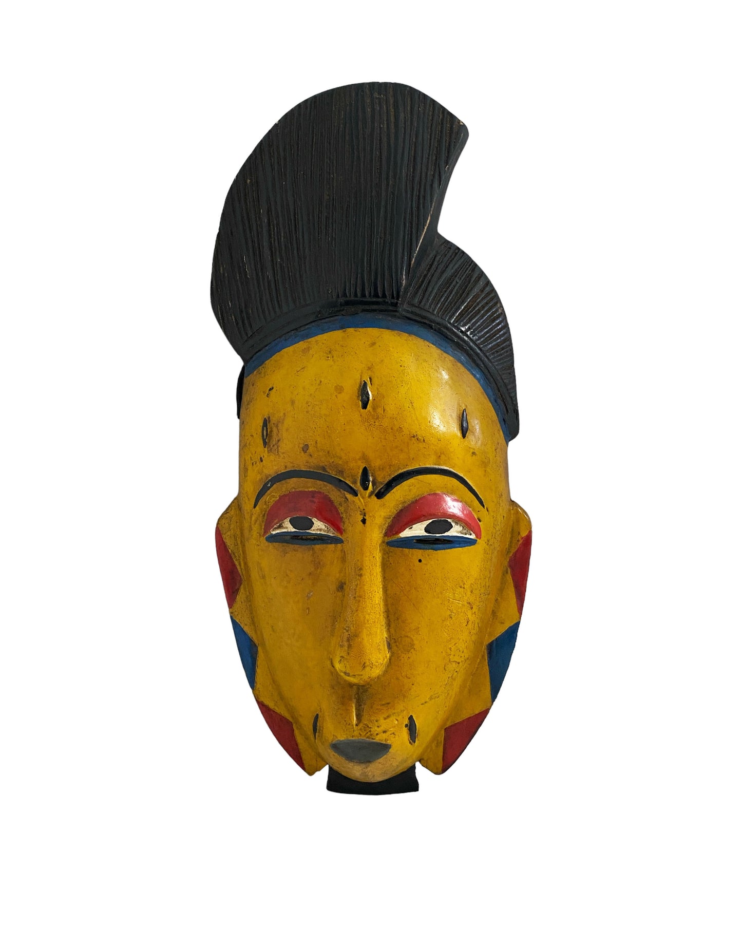 #3439 African Guru Passport Portrait Mask Cote d'Ivoire 13"