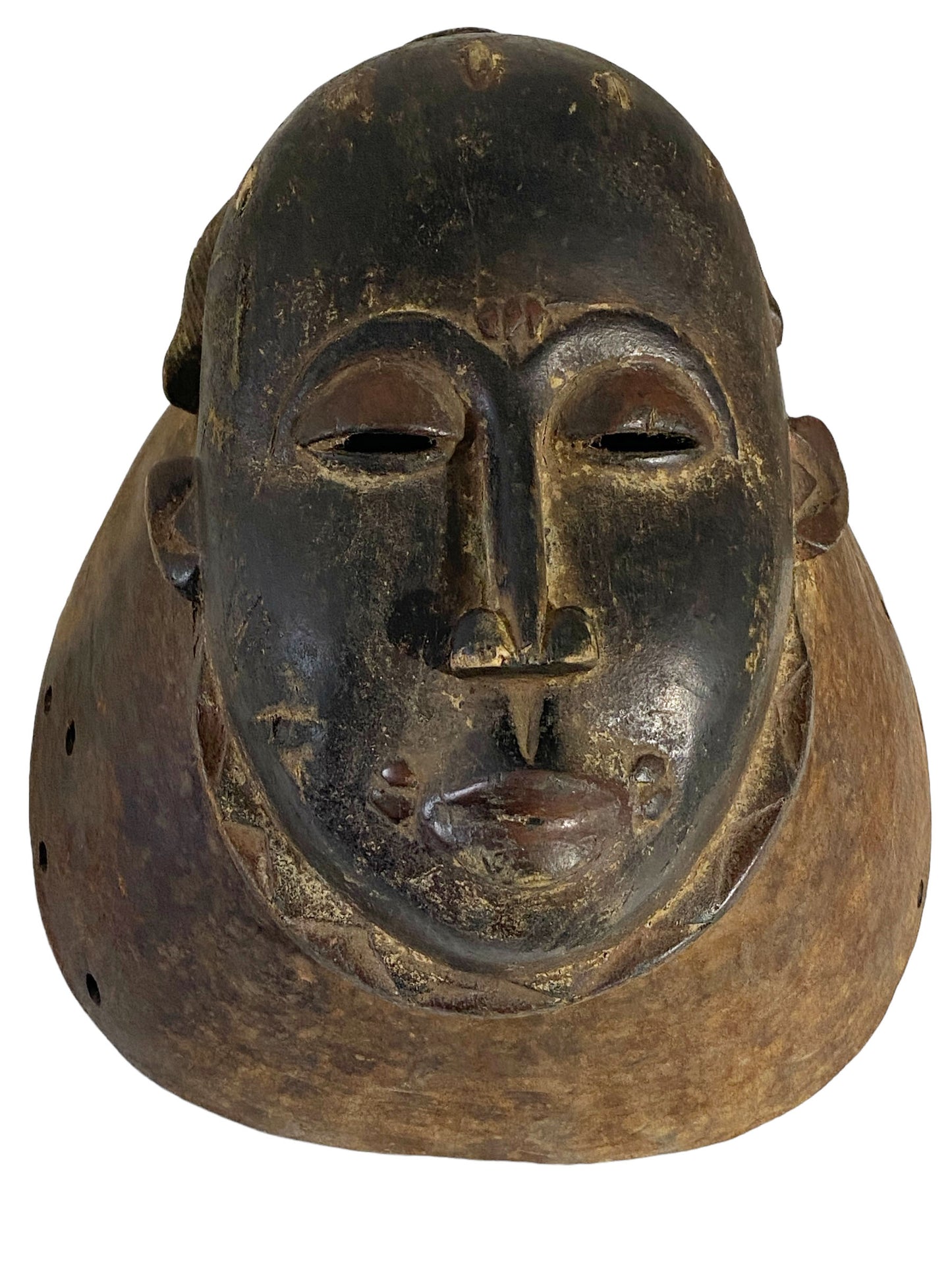 #2020 Superb /Rare Baule Portrait Head Mask/Helmet Mblo/Kpan Cote d'Ivoire Africa