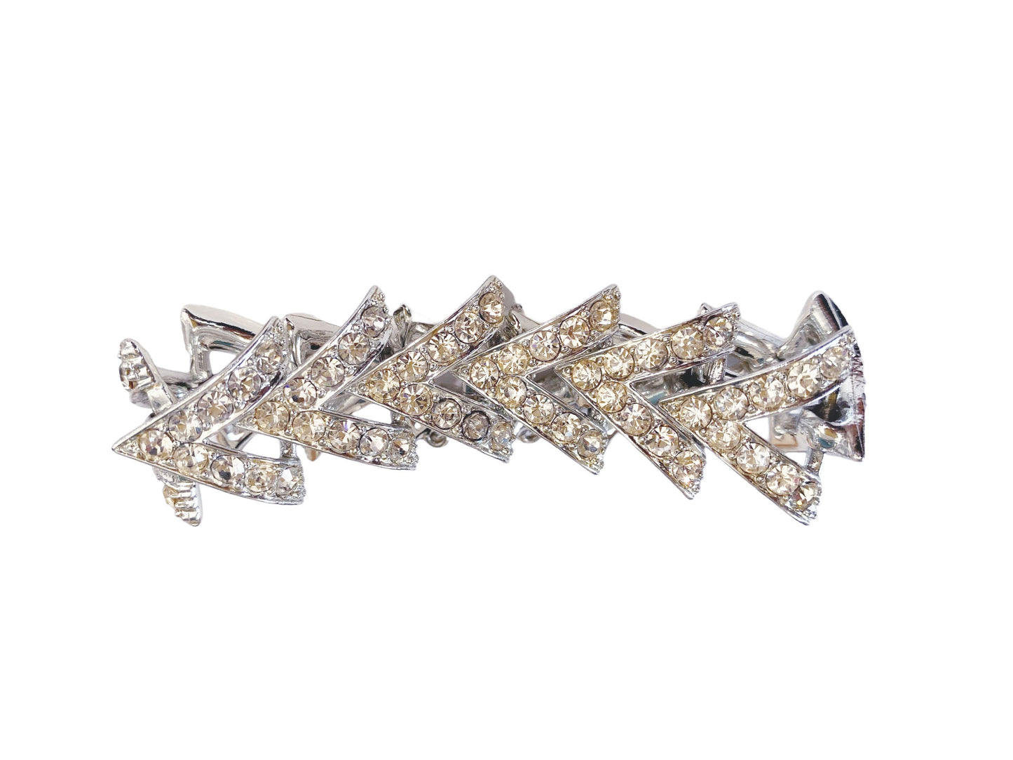 #6111 1950's-1960's Sarah Conventry Vintage Rhinestone Statement Bracelet 7"L