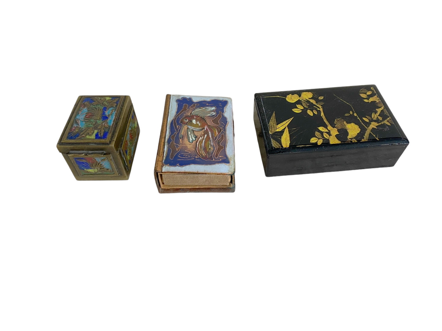 #6226 Set of Three Vintage Asian Boxes