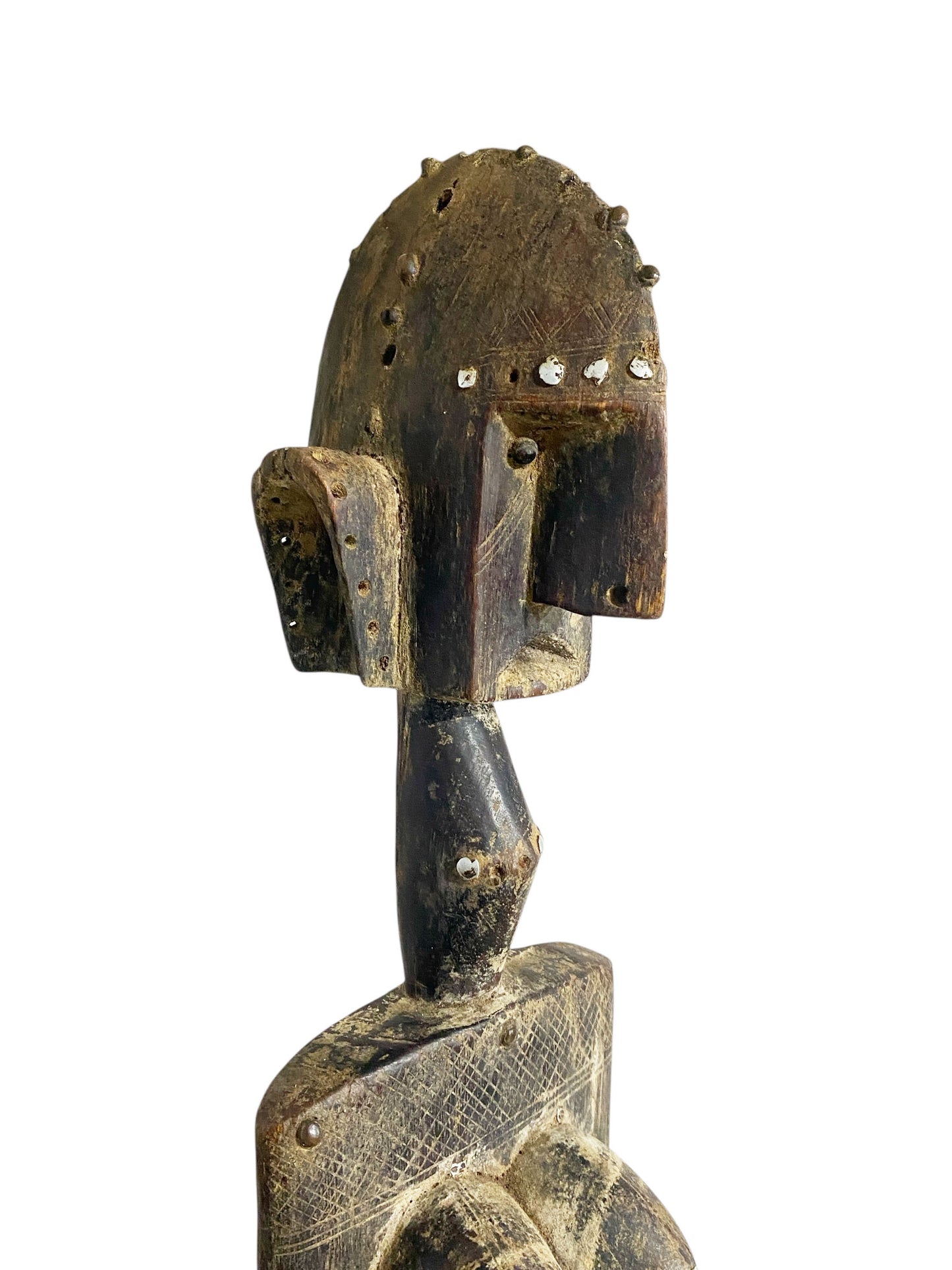 #1175 Old /Rare Dogon Maternity Female Figure Nommo Mali 32.5" H