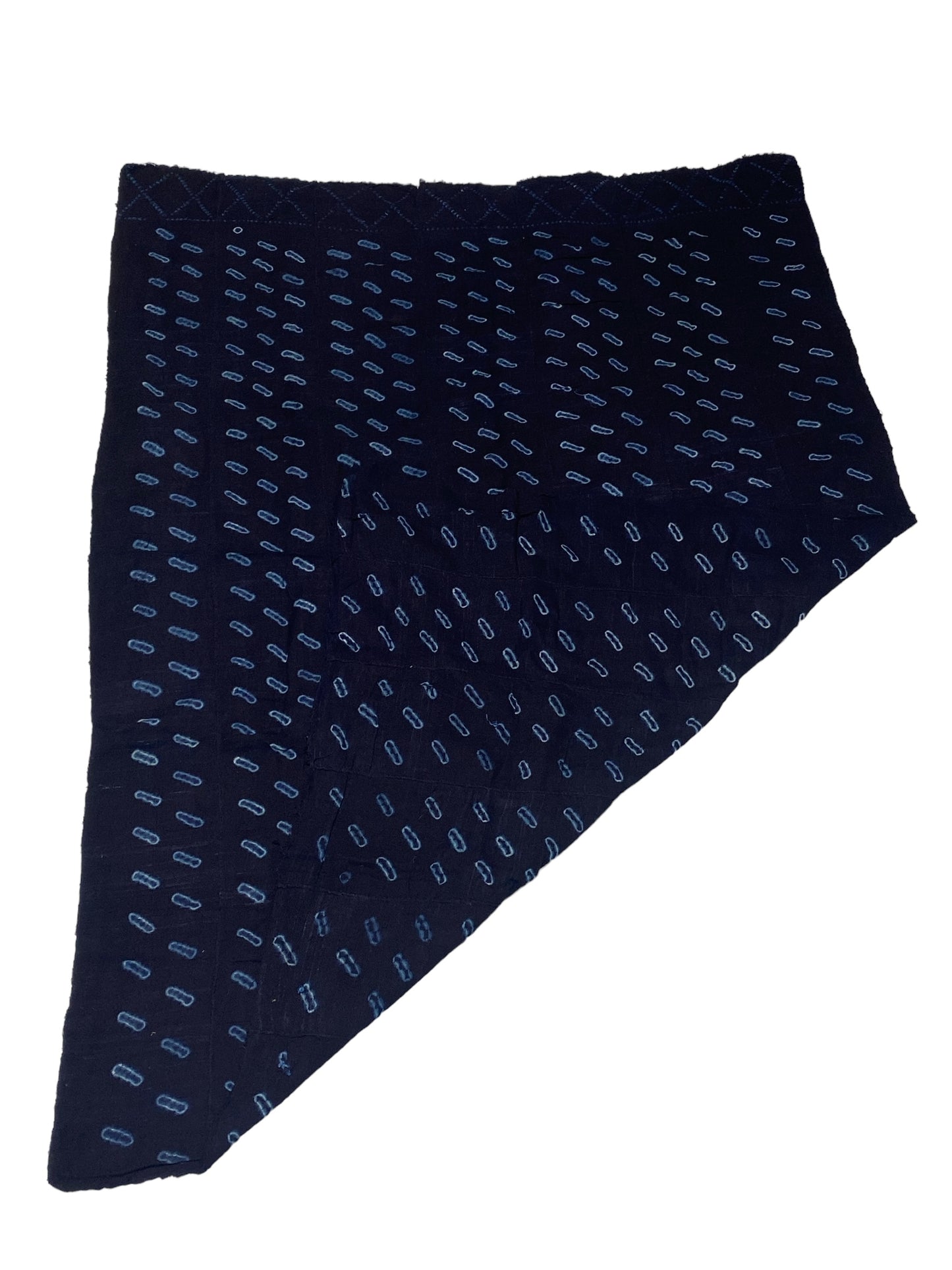 #7158 Fine Indigo Cloth - Mossi Tribe Burkina Faso 58" H by 41" W