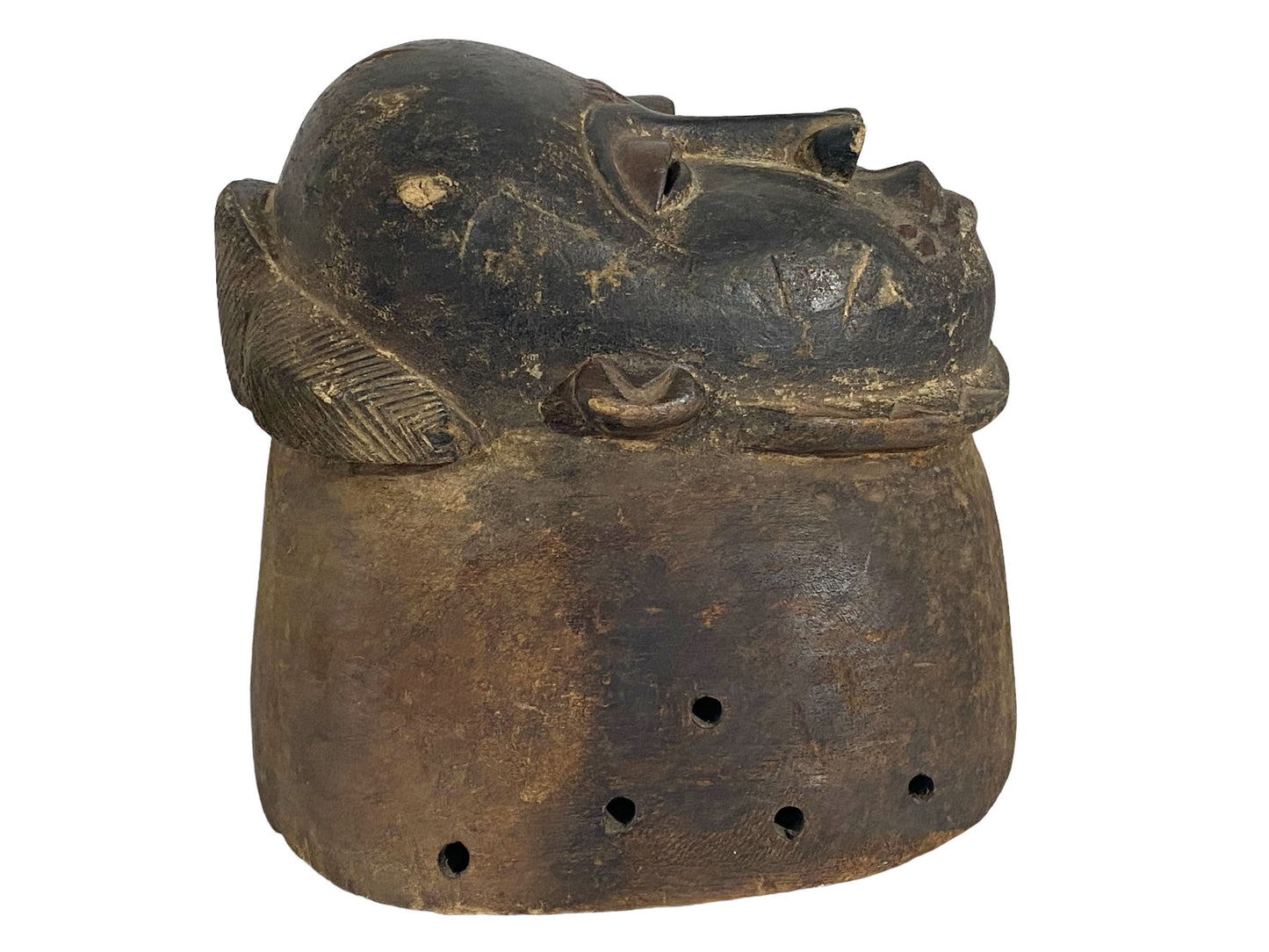 #2020 Superb /Rare Baule Portrait Head Mask/Helmet Mblo/Kpan Cote d'Ivoire Africa
