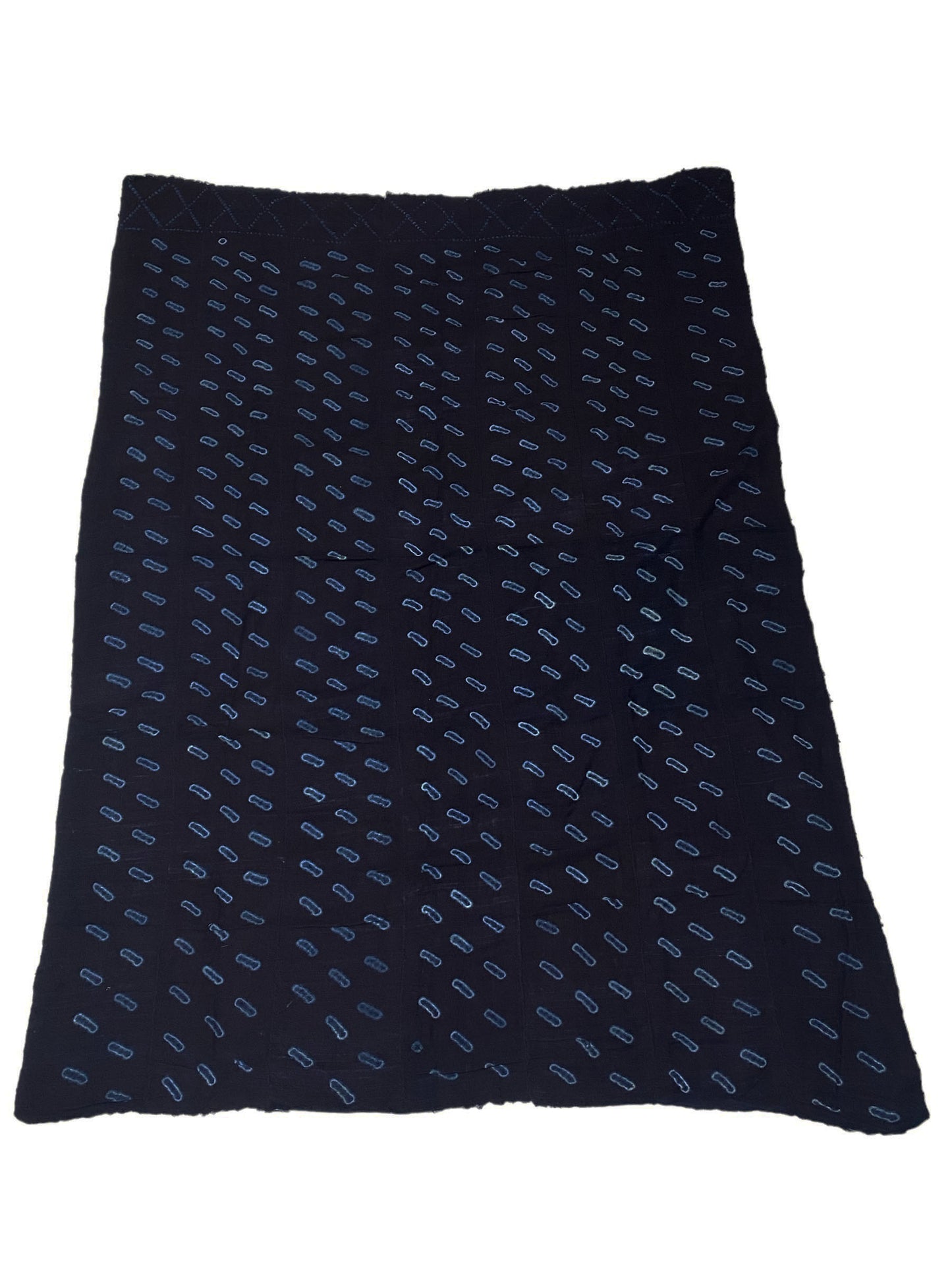 #7158 Fine Indigo Cloth - Mossi Tribe Burkina Faso 58" H by 41" W