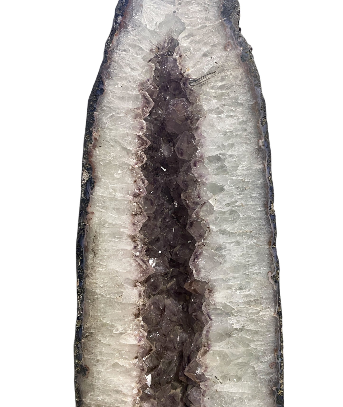 #7455 Massive Brazilian Cathedral Quartz Amethyst Geode 31" H