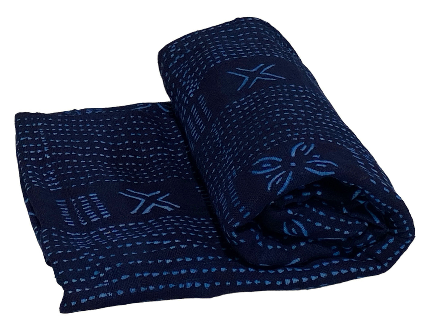 #6058 Fine Indigo Cloth - Mossi Tribe Burkina Faso 60" H by 39" W