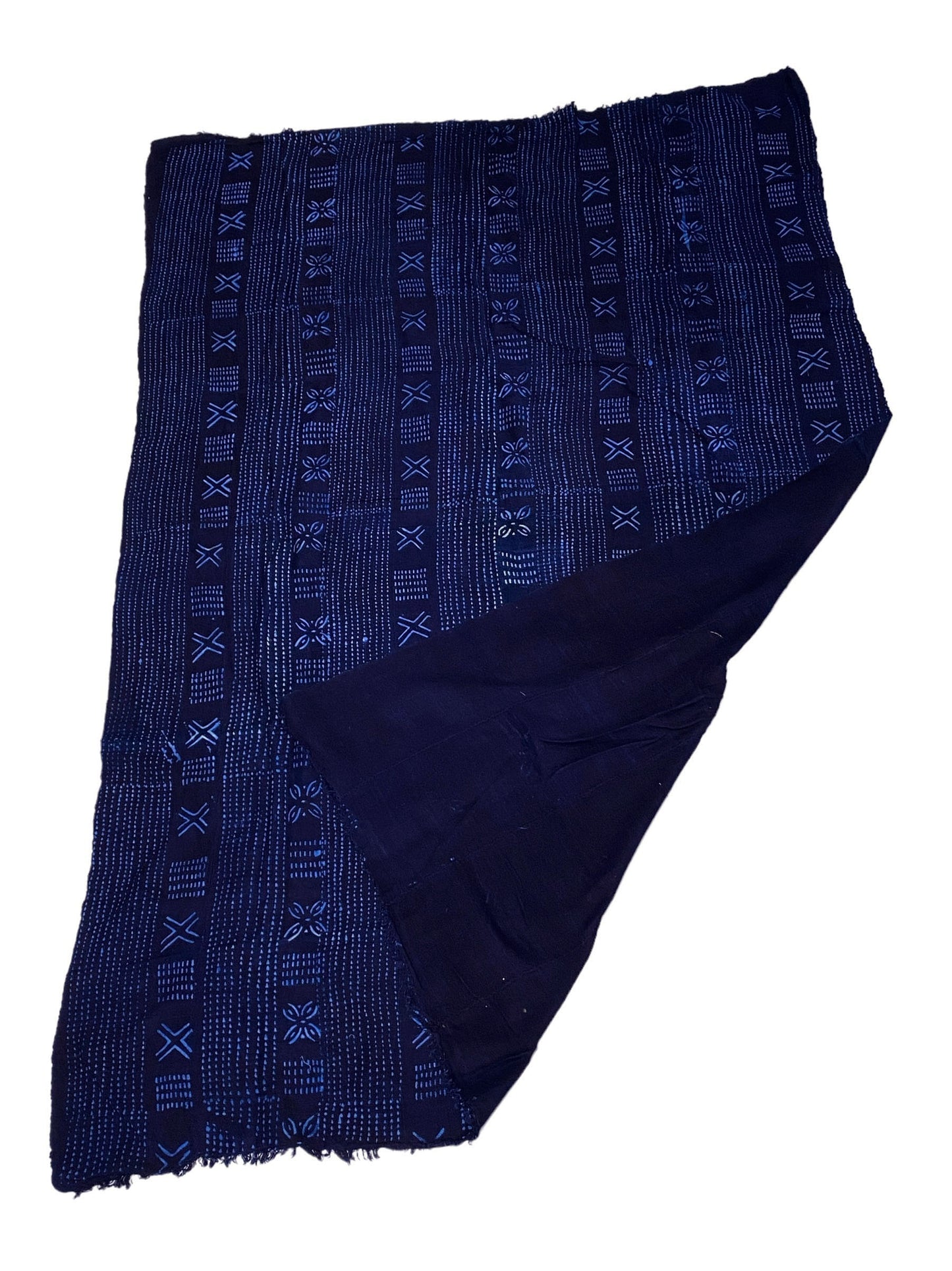 #6058 Fine Indigo Cloth - Mossi Tribe Burkina Faso 60" H by 39" W