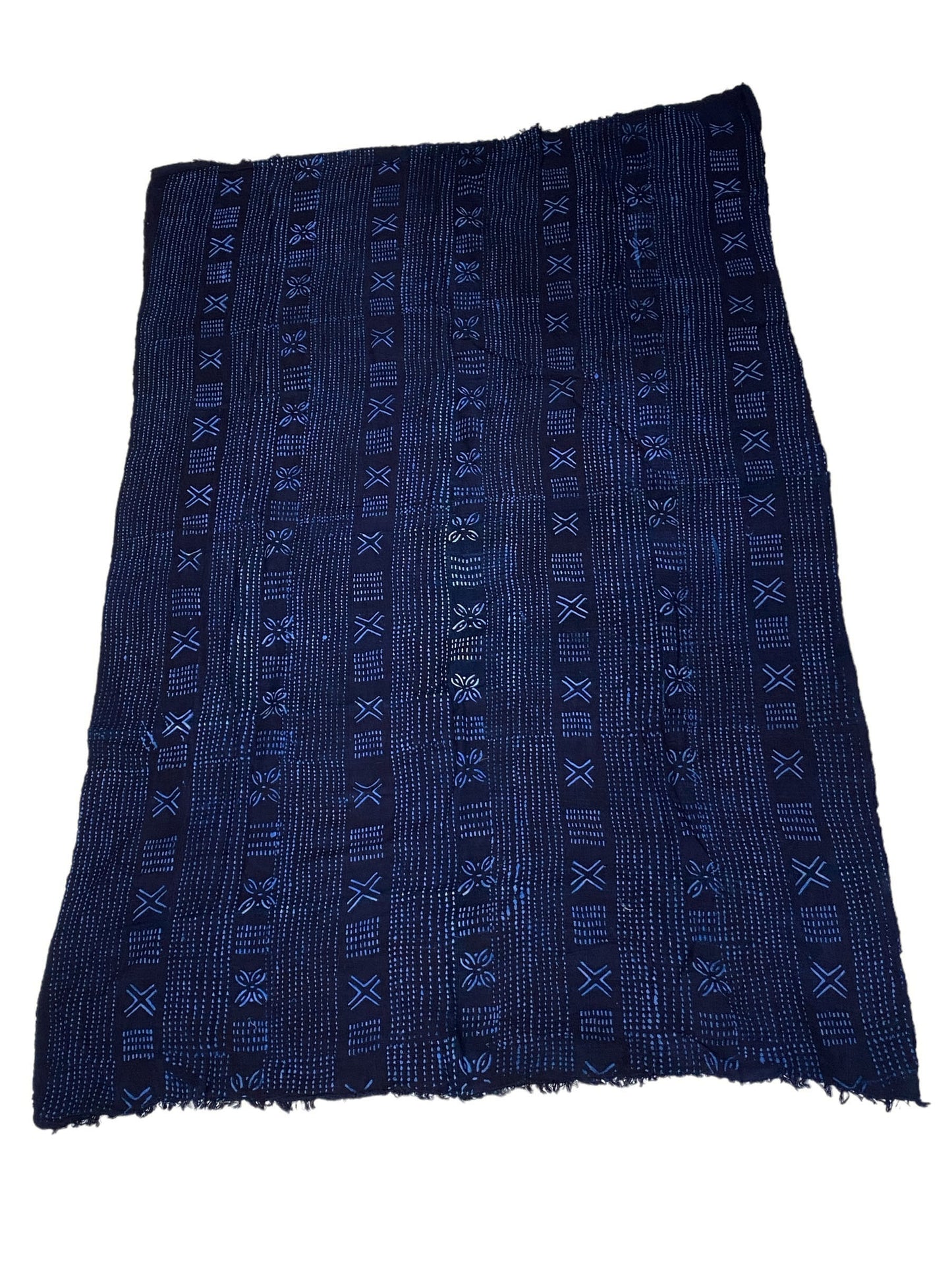 #6058 Fine Indigo Cloth - Mossi Tribe Burkina Faso 60" H by 39" W