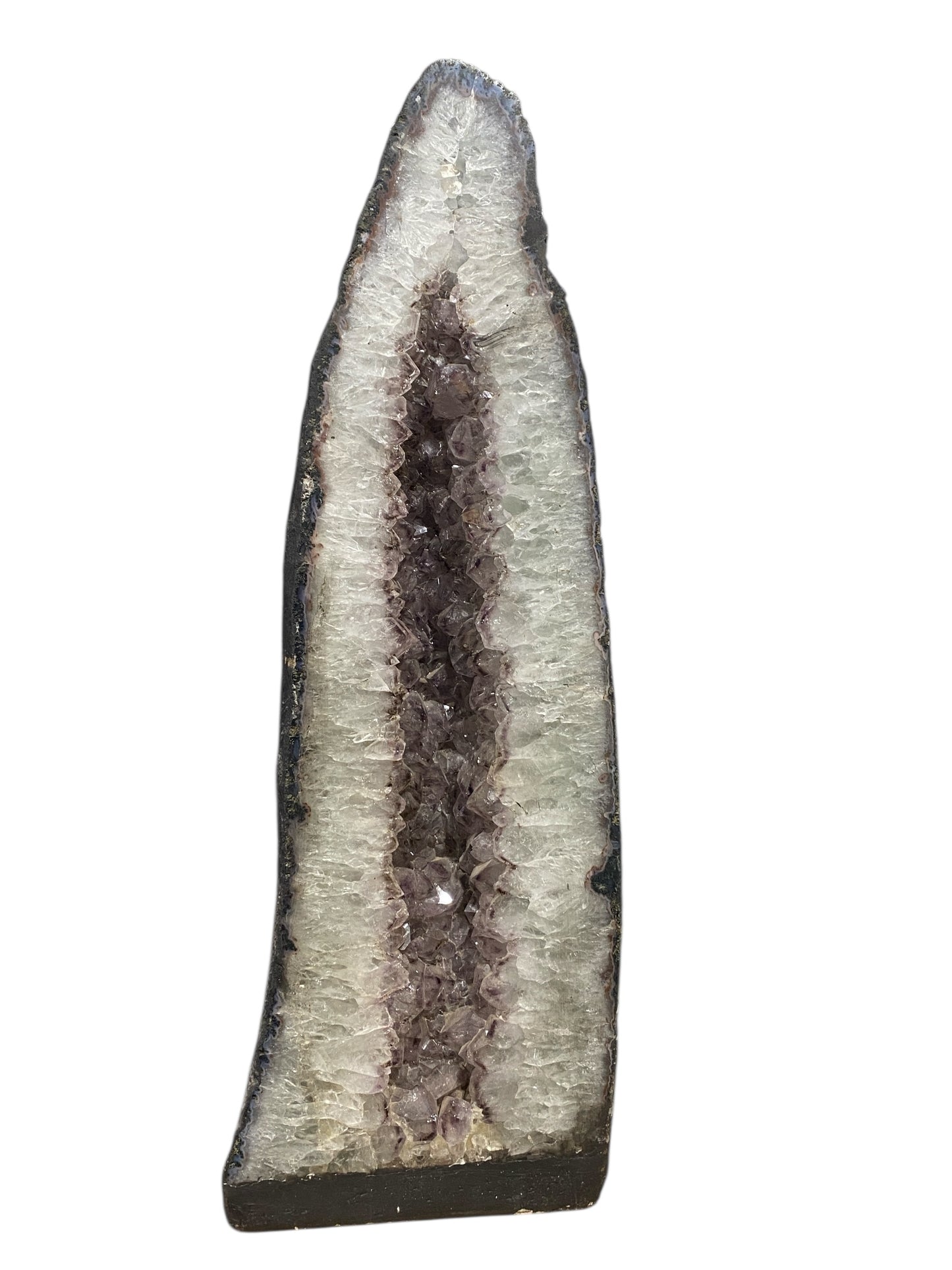 #7455 Massive Brazilian Cathedral Quartz Amethyst Geode 31" H