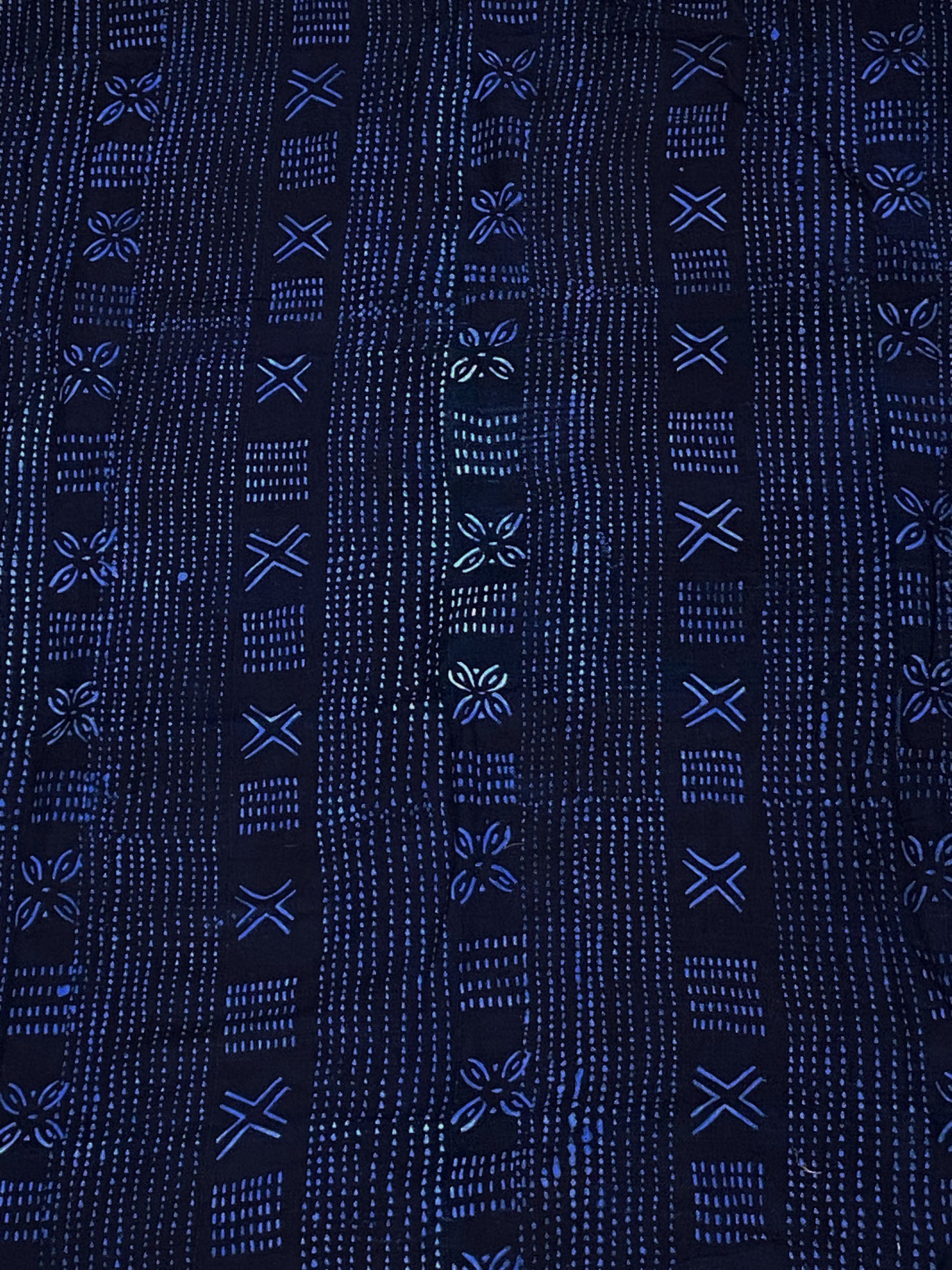 #6058 Fine Indigo Cloth - Mossi Tribe Burkina Faso 60" H by 39" W