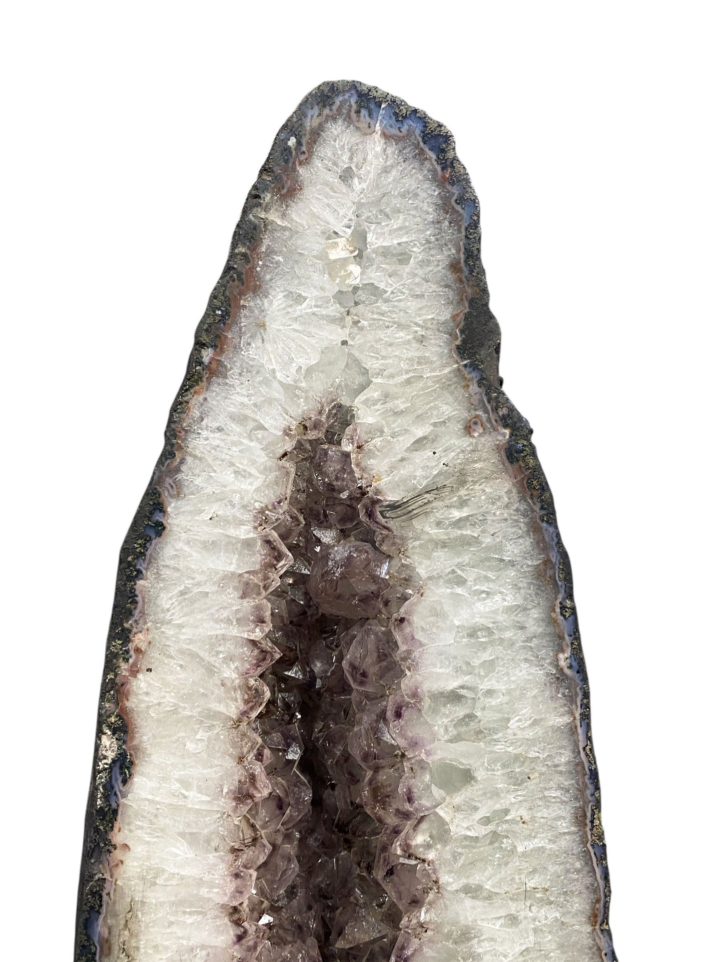 #7455 Massive Brazilian Cathedral Quartz Amethyst Geode 31" H
