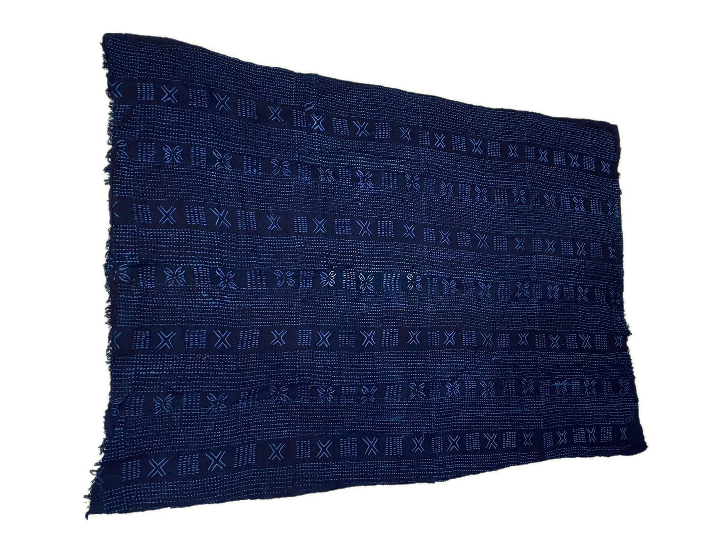 #6058 Fine Indigo Cloth - Mossi Tribe Burkina Faso 60" H by 39" W