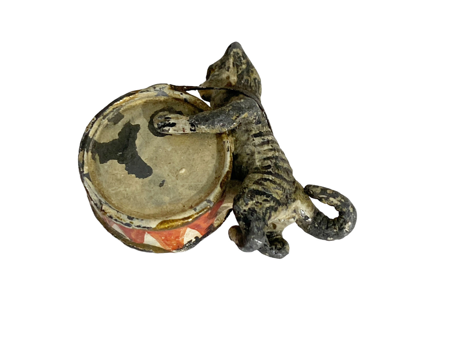 # 2080 19th Century 3 Figurines Of Cats-Musicians. Vienna Bronze. Austria
