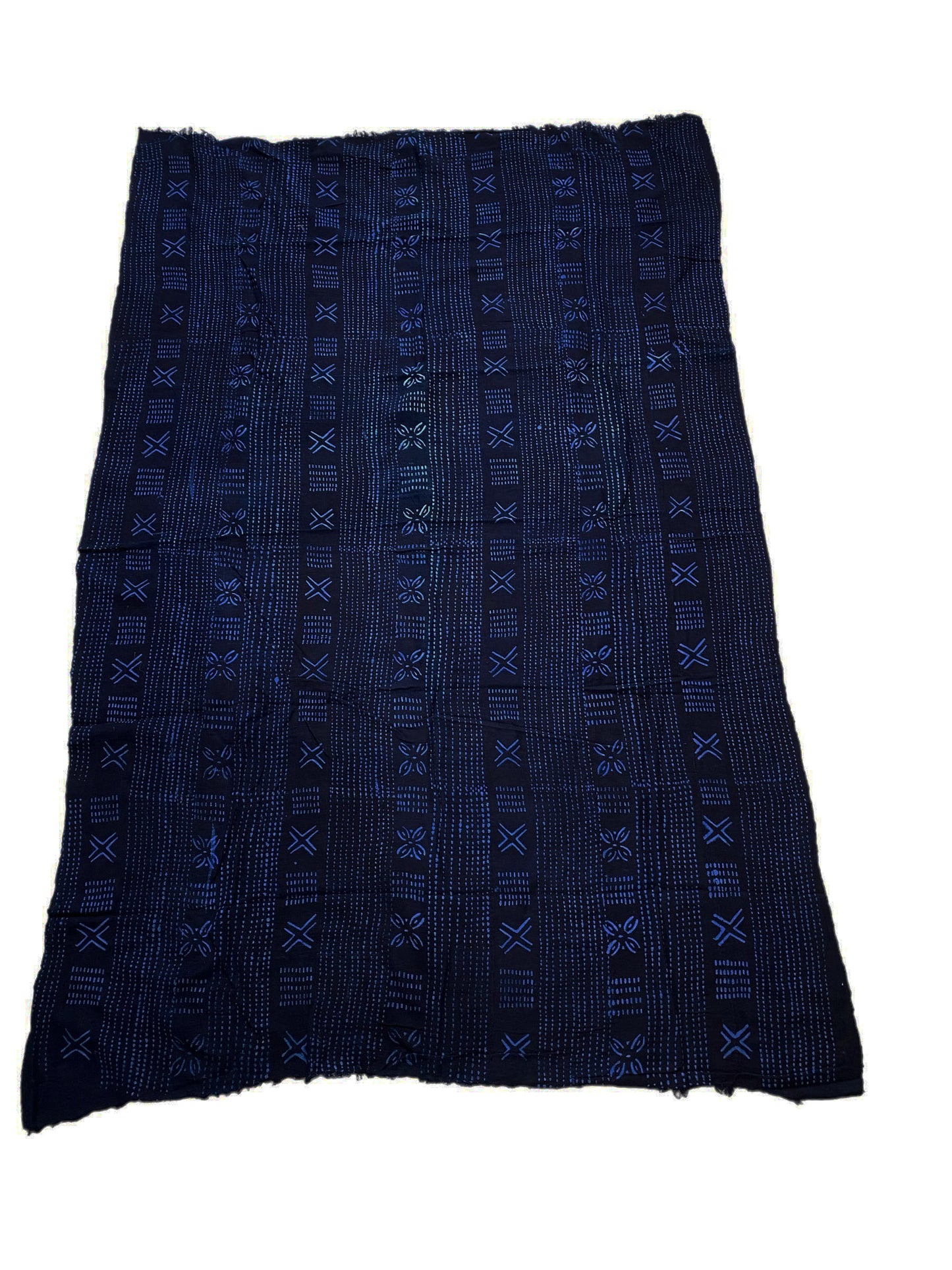 #6058 Fine Indigo Cloth - Mossi Tribe Burkina Faso 60" H by 39" W