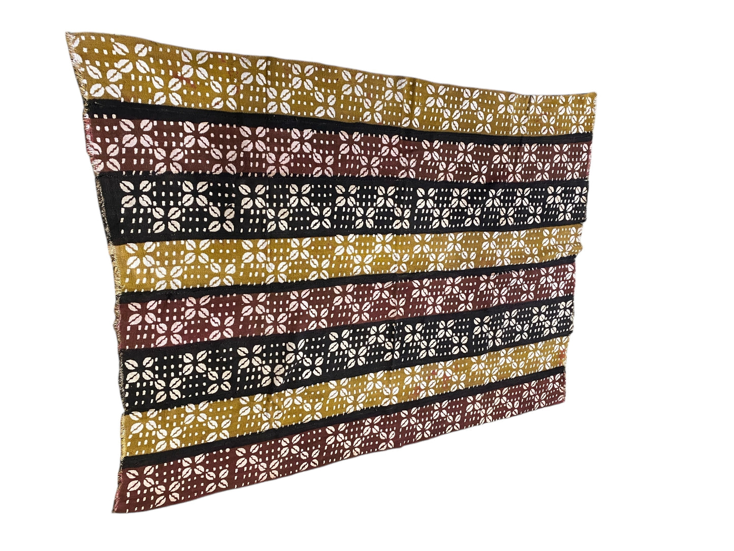 #7307 Superb Bogolan Mali Mud Cloth Textile 44" by 62"