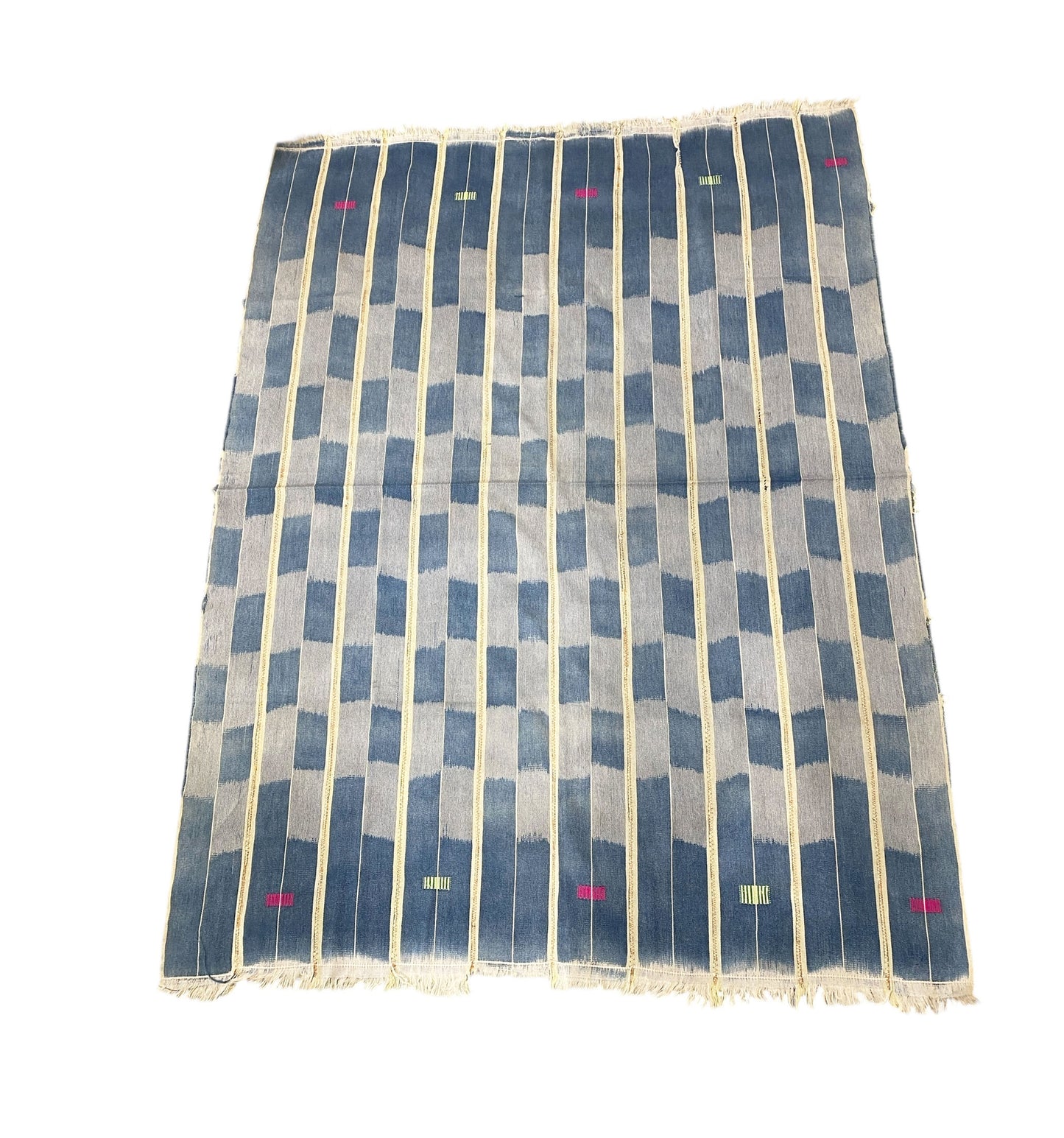 #529 Vintage Baule Indigo Cloth/Textile Côte d’Ivoire. 56" w