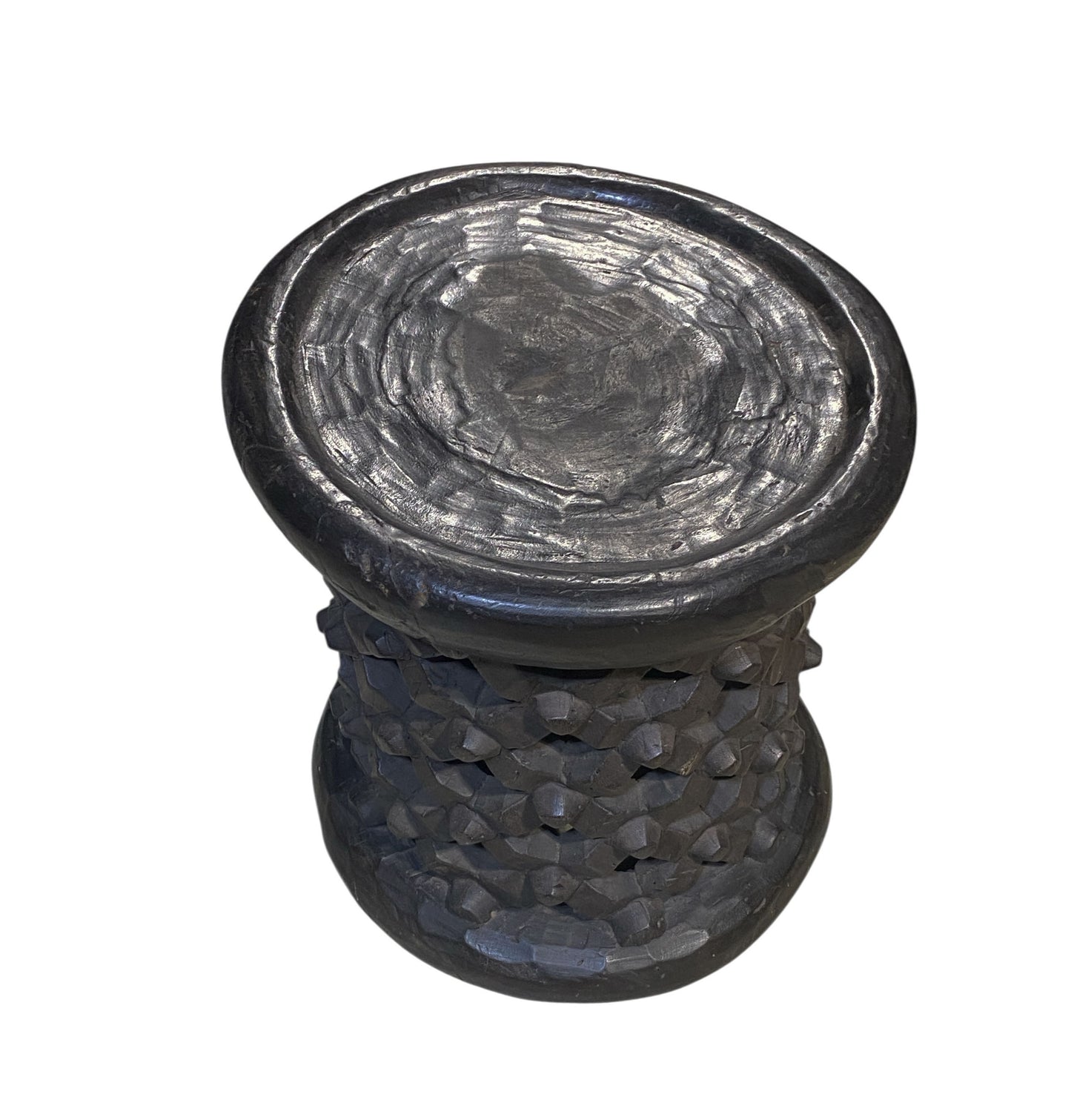 #2107 Vintage African Bamileke Spider Stool/Table 13.5" Diameter