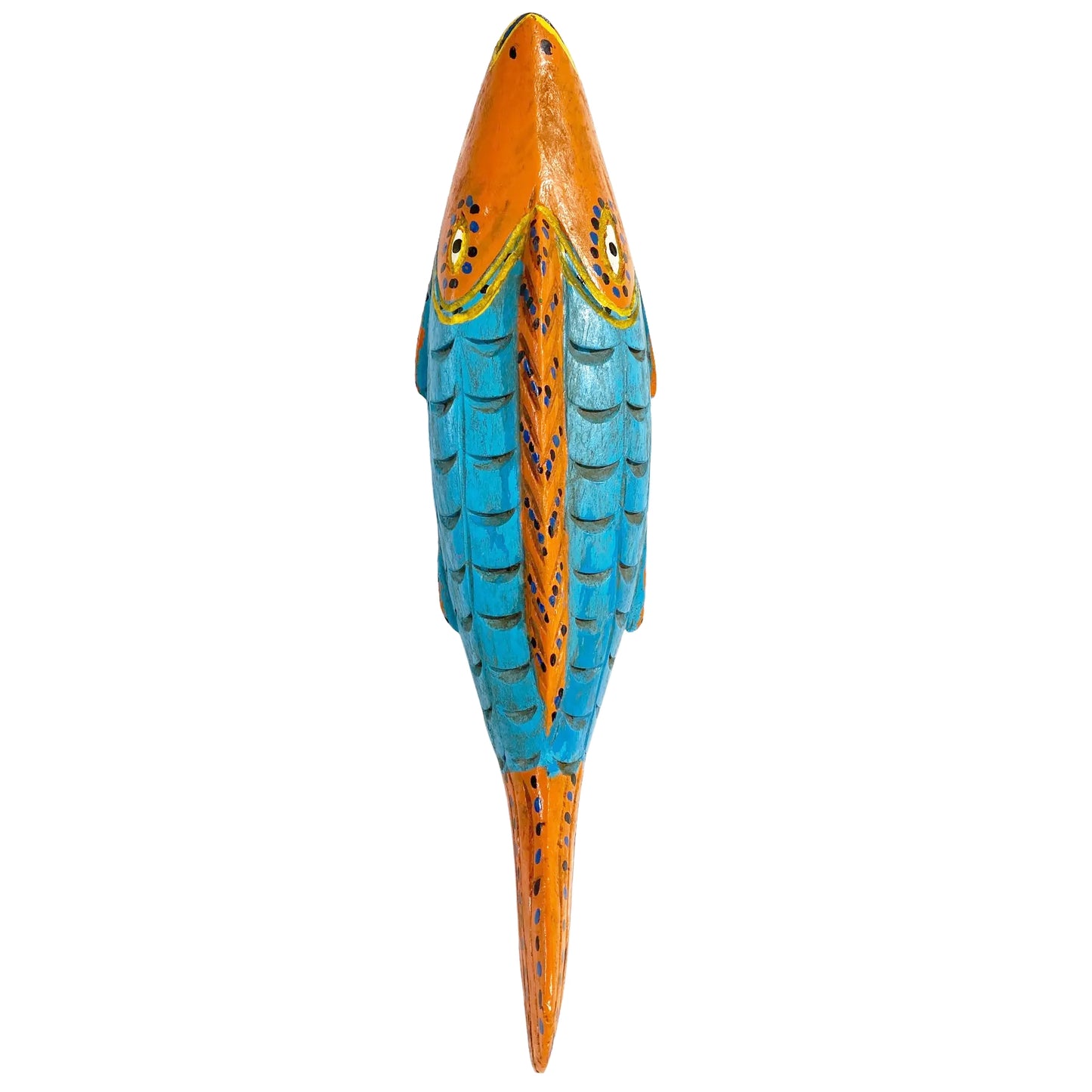 # 5124 African Wooden Fish Bozo Tribe Mali 16.5"