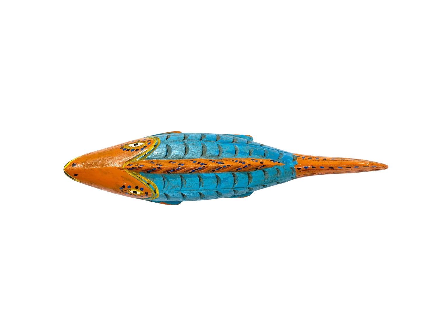 # 5124 African Wooden Fish Bozo Tribe Mali 16.5"