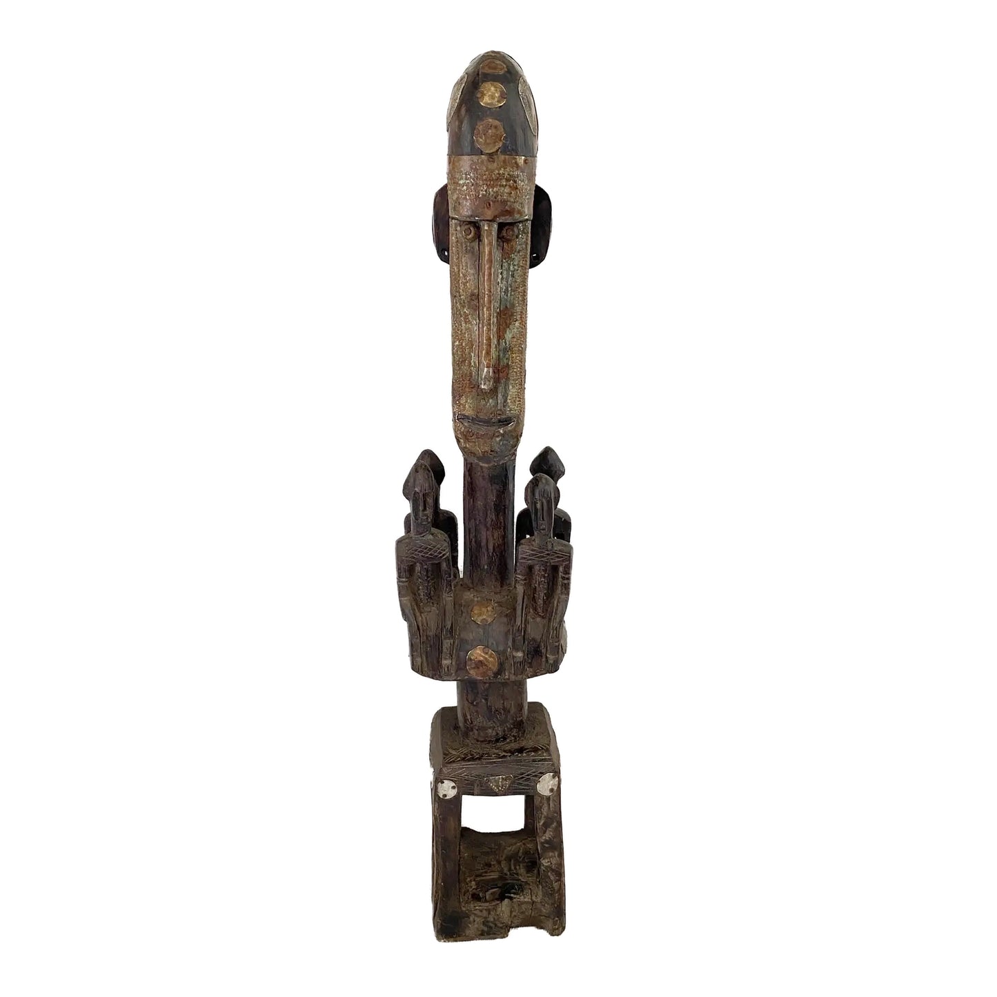 #5000 Rare Vintage  Dogon /Marka tribe Figural Tellem Sculpture 32" H