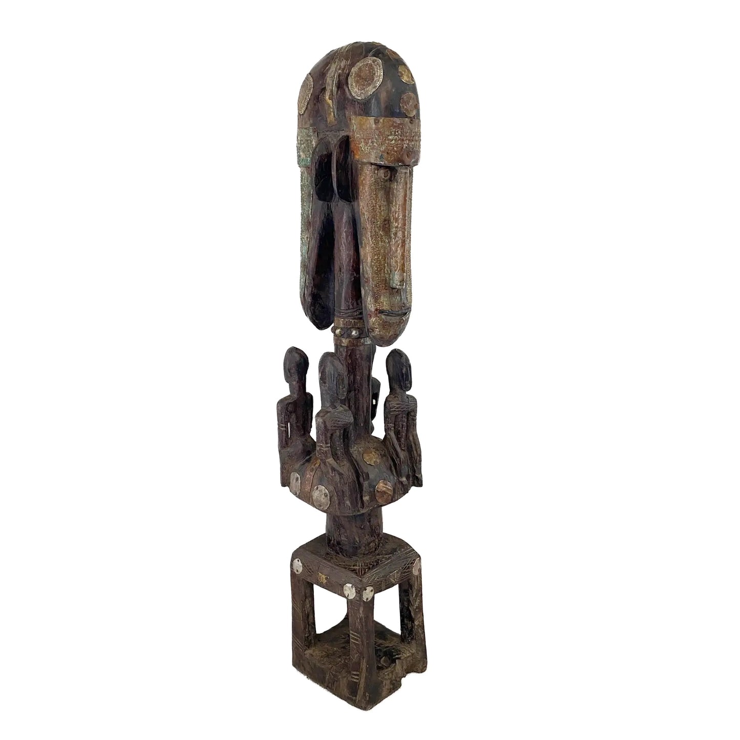 #5000 Rare Vintage  Dogon /Marka tribe Figural Tellem Sculpture 32" H