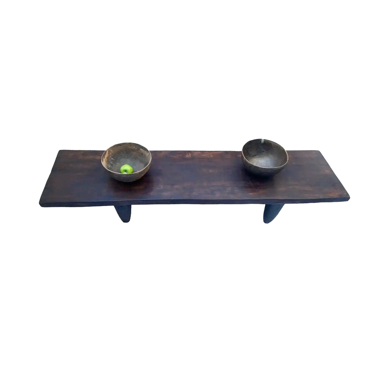 5941 Vintage large-tribal-wood-senufo-coffee-table stool-74.5" w