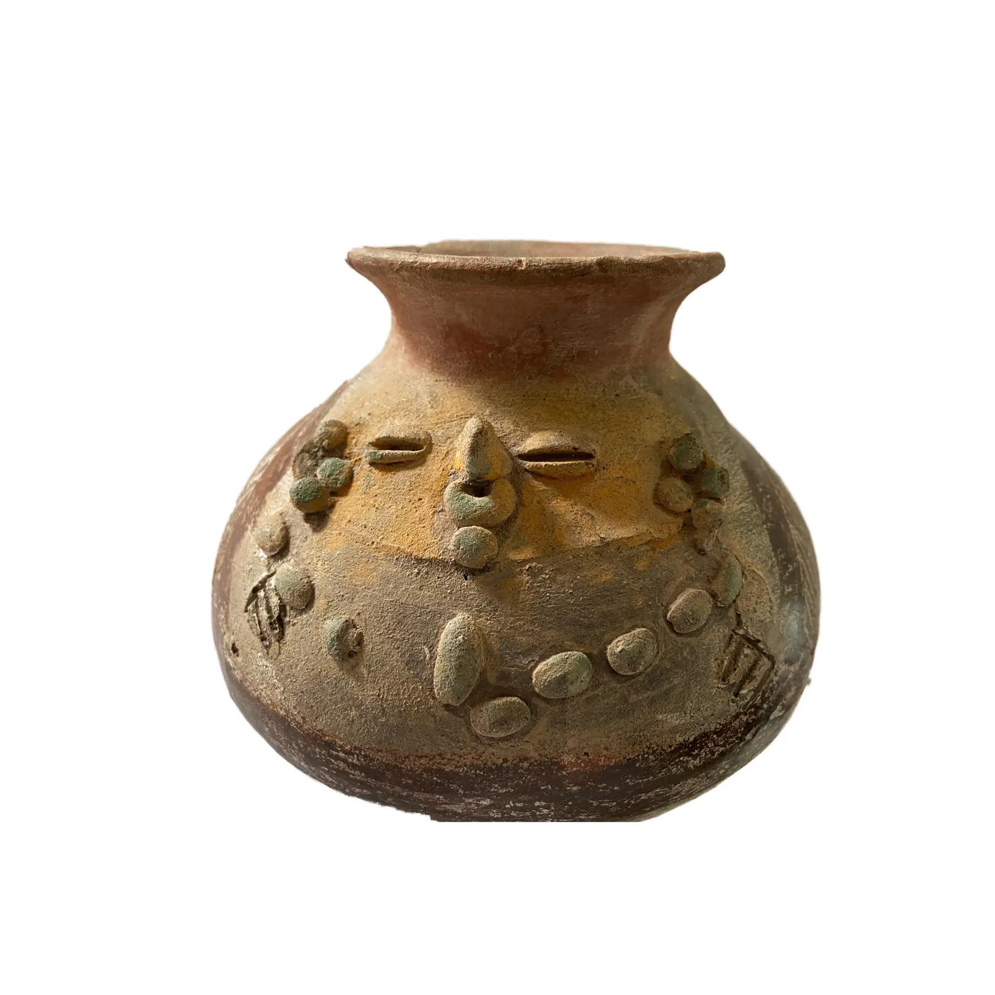#3606 Pre Colombian Face Pot Central/South America C.500-1200 Ad