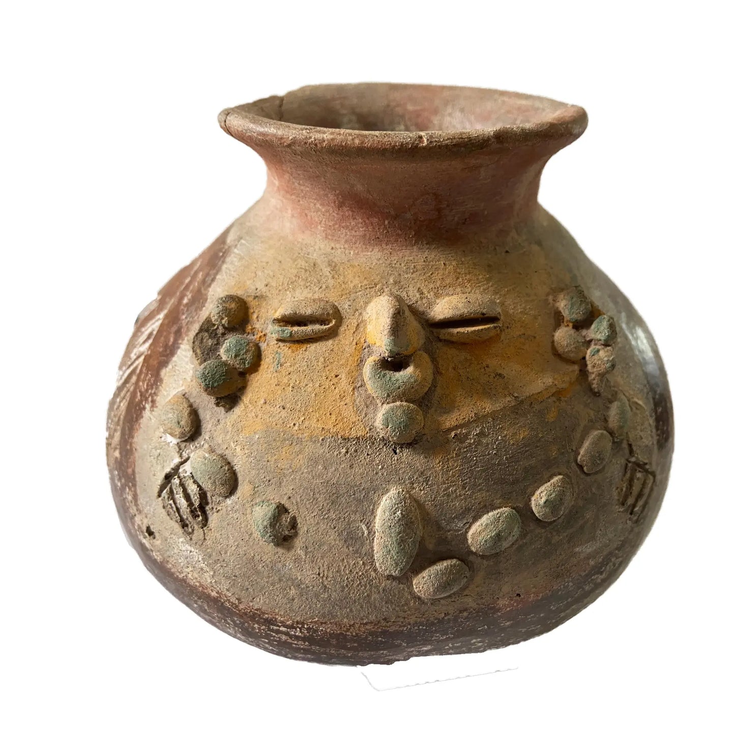 #3606 Pre Colombian Face Pot Central/South America C.500-1200 Ad
