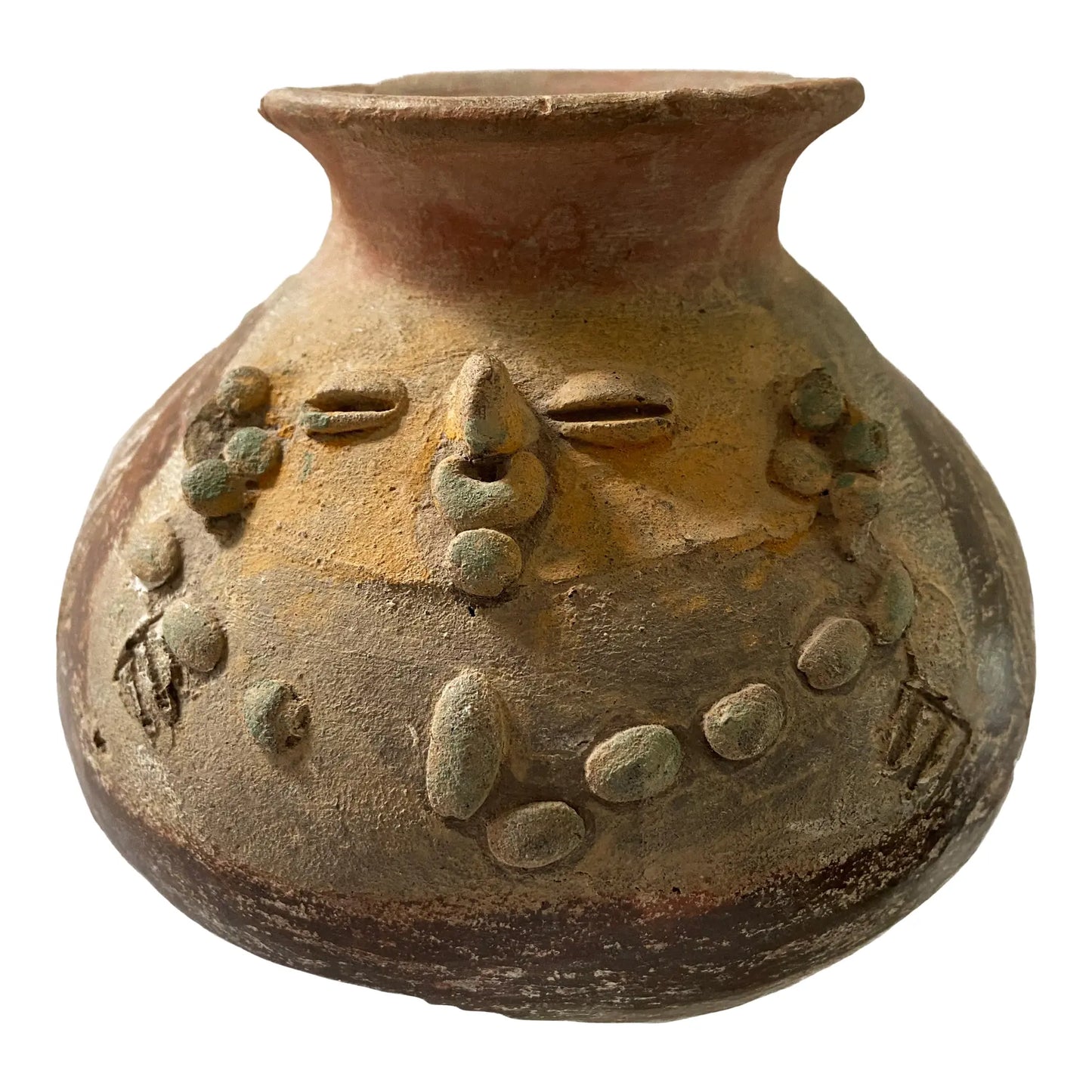 #3606 Pre Colombian Face Pot Central/South America C.500-1200 Ad