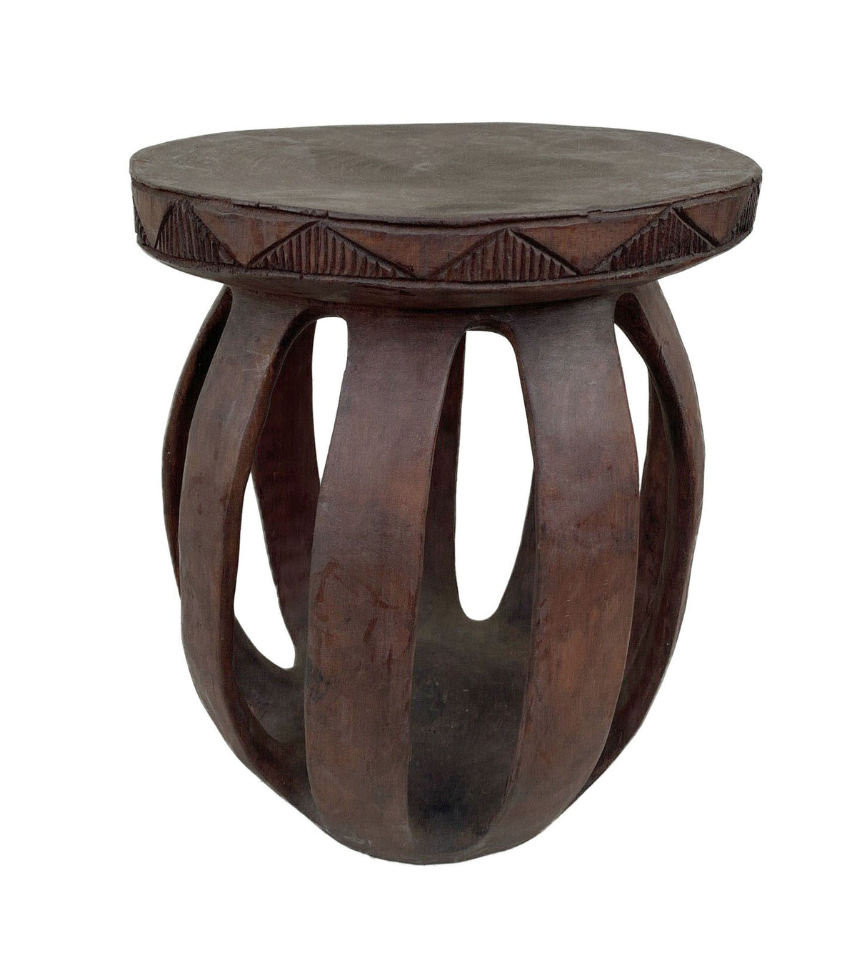 #4028 African Large Baga Stool Guinea-Bissau 19" H by 15.5"W